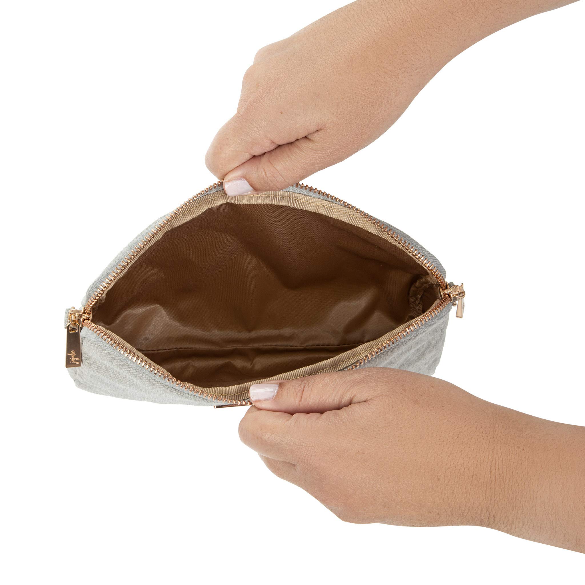 JuJuBe Be Set Pouches for Organization - Stylish Travel Toiletry Bag Set for Women, Makeup Pouch, Wristlet & Handbag - Perfect for Travel, Parties & Diaper Bag Organization (Pebble Design) - Great for Daily Use, Weekend Getaways & On-the-Go Essentials