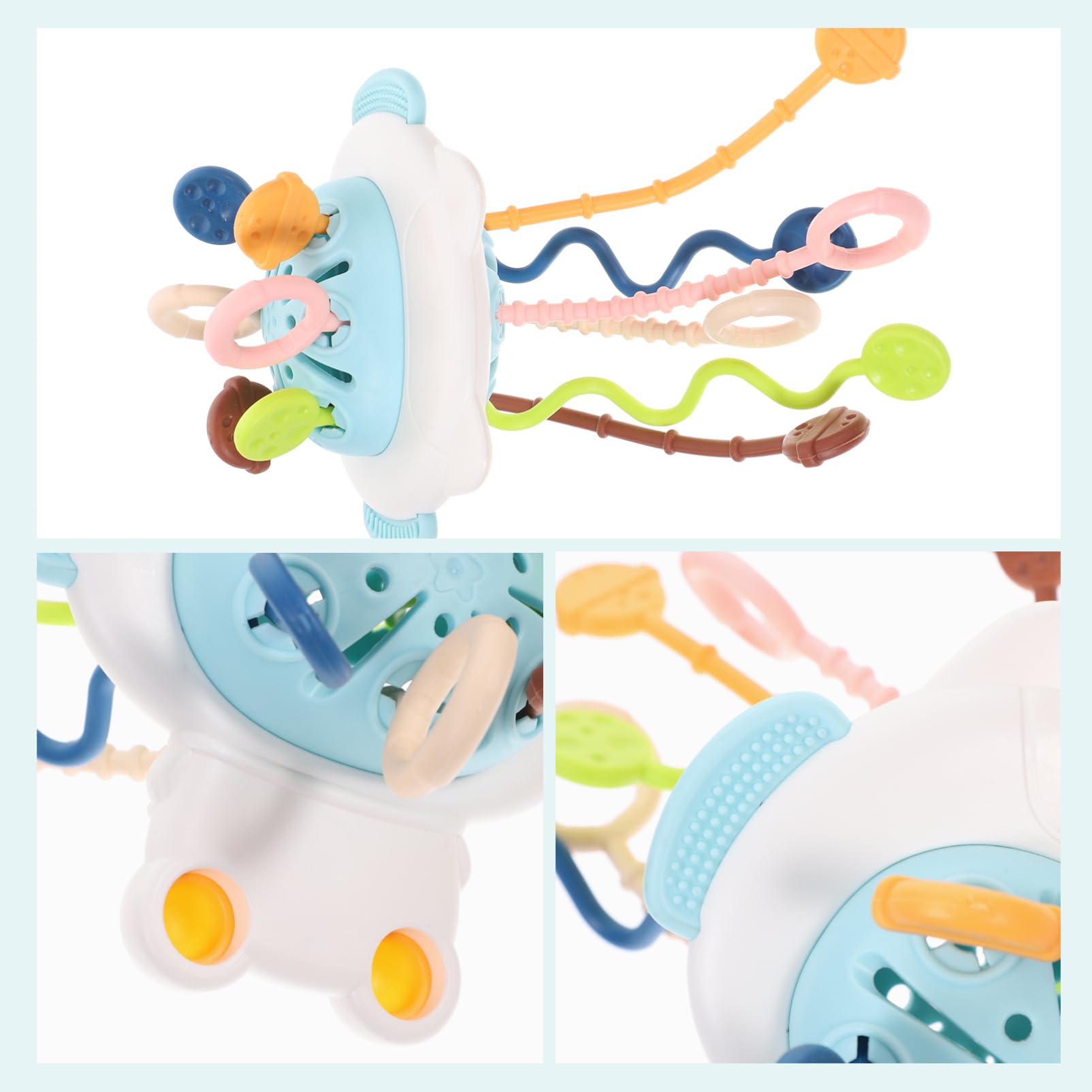 Toyvian 2-Pack Drawstring Bath Toys for Kids - Sensory & Educational Plastic Water Play Toys for Toddlers - Perfect for Bathtime Fun & Early Learning Development