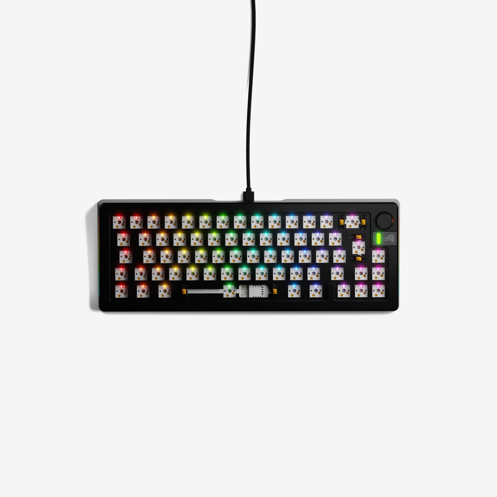 GMMK 3 PRO 60% Hot-Swappable Mechanical Gaming Keyboard Barebones Kit - Compact RGB Backlit for PC/Mac, Perfect for Esports & Typing Enthusiasts