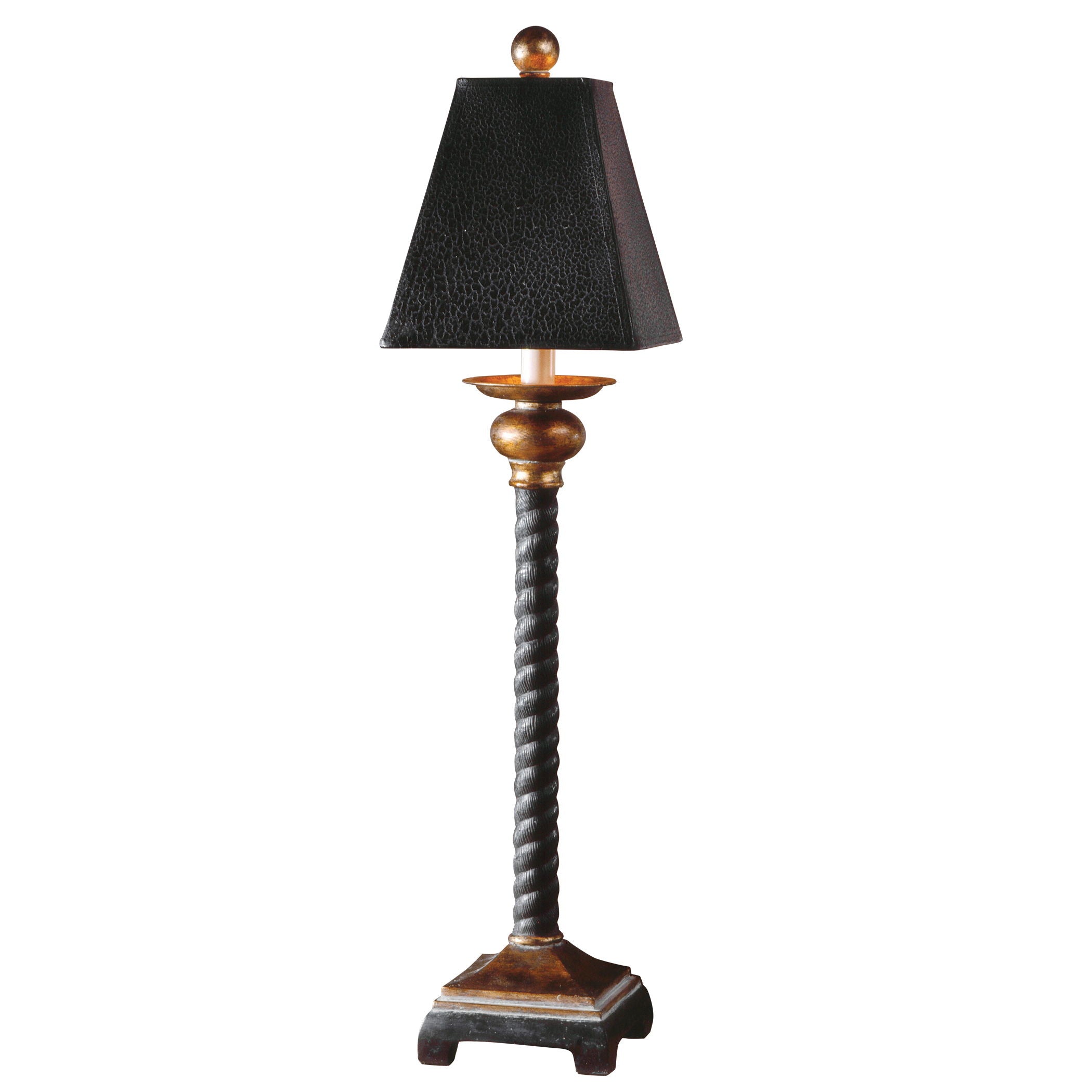 Bellcord Buffet Lamp Black - Elegant Table Lamp for Dining Room, Living Room, and Bedroom Decor - Perfect for Home Lighting and Ambience