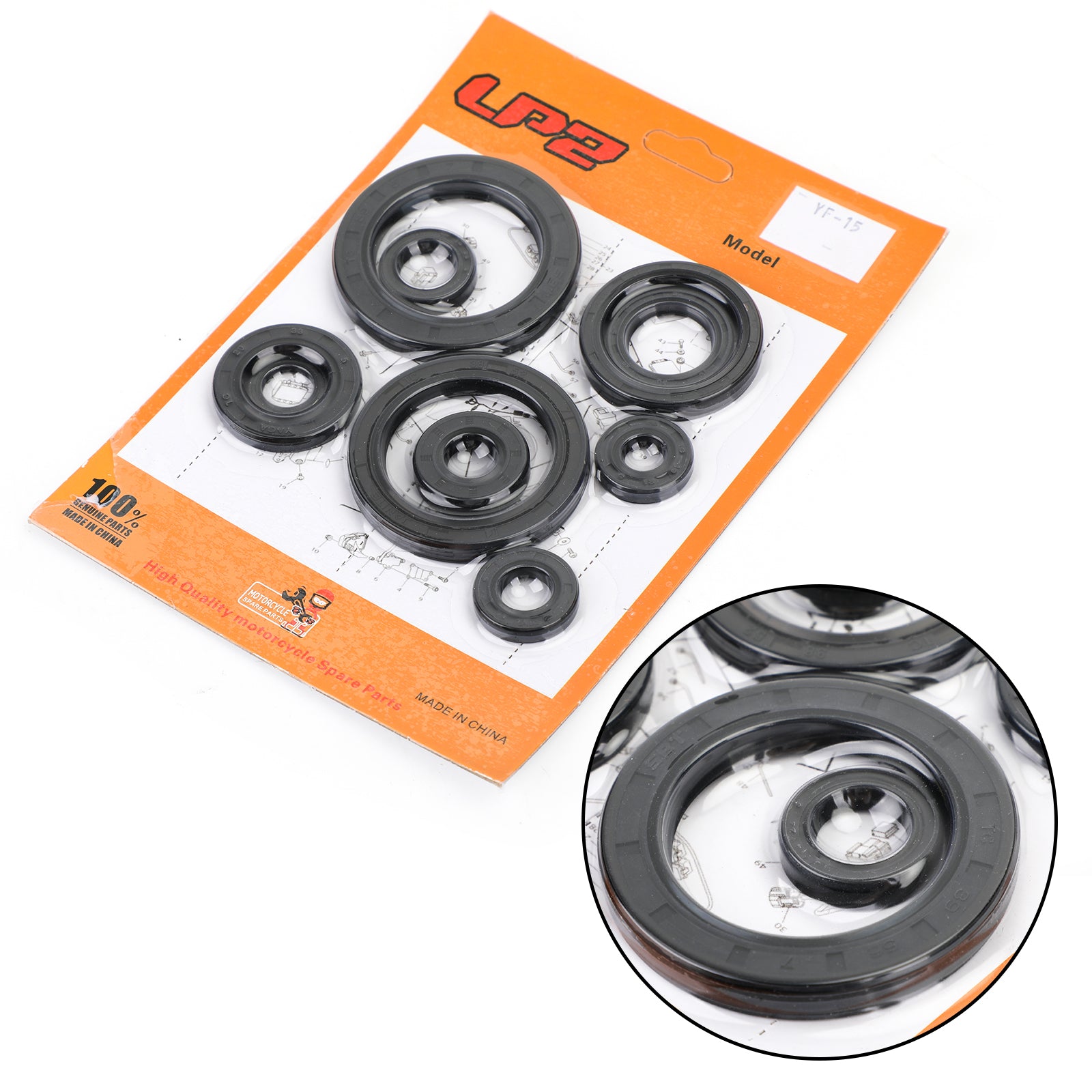 10-Piece Engine Oil Seal Kit Set for Honda CRF450R (2002-2006) - Compatible with CRF 450 Models - High-Quality Replacement Seals for Motorcycle Maintenance & Off-Road Riding
