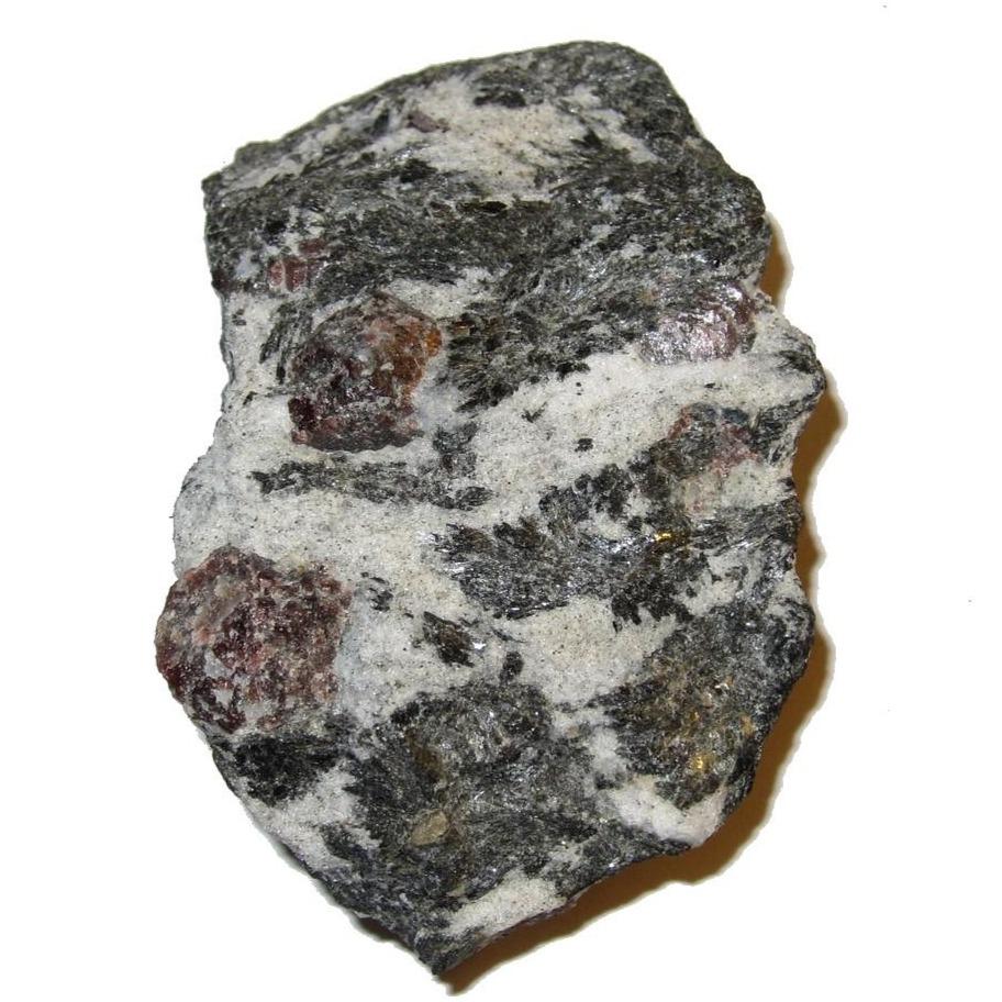Natural Garnet Red Almandine Black Biotite Cluster Raw Crystal Stone for Healing, Meditation & Energy Work - Perfect for Reiki, Chakra Balancing & Spiritual Decor