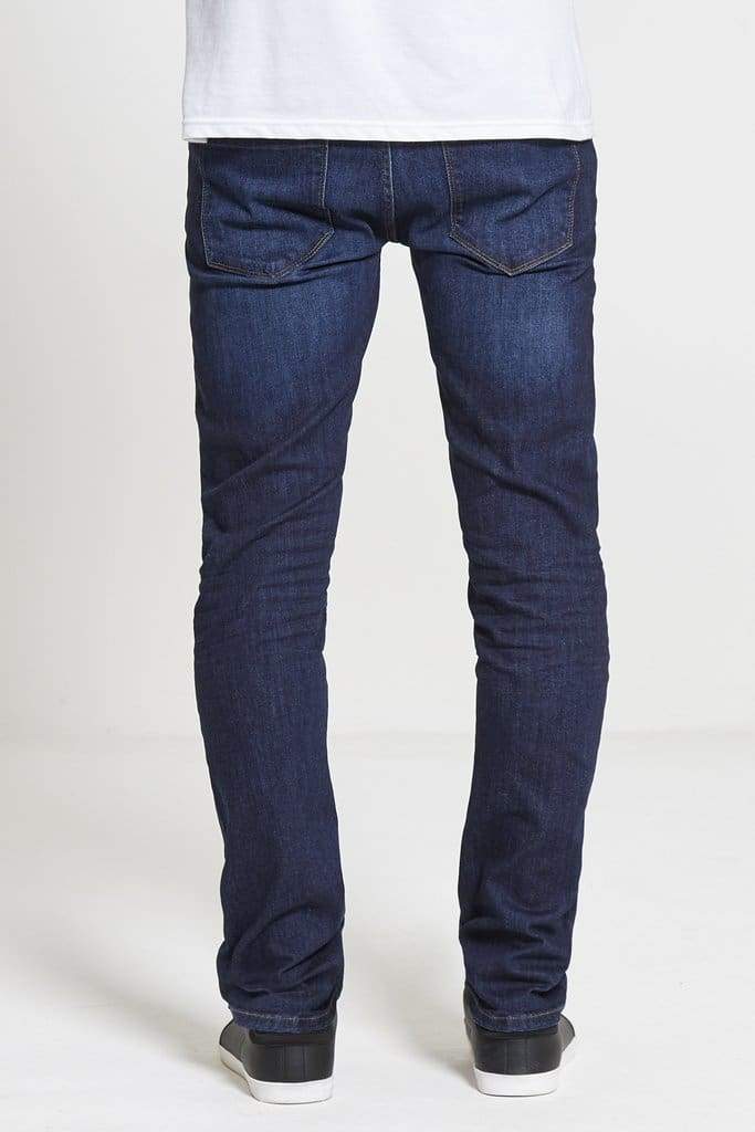 DML ACE Slim Stretch Jeans for Men - Dark Wash Denim Pants | Comfortable & Stylish for Casual Wear, Office & Night Out