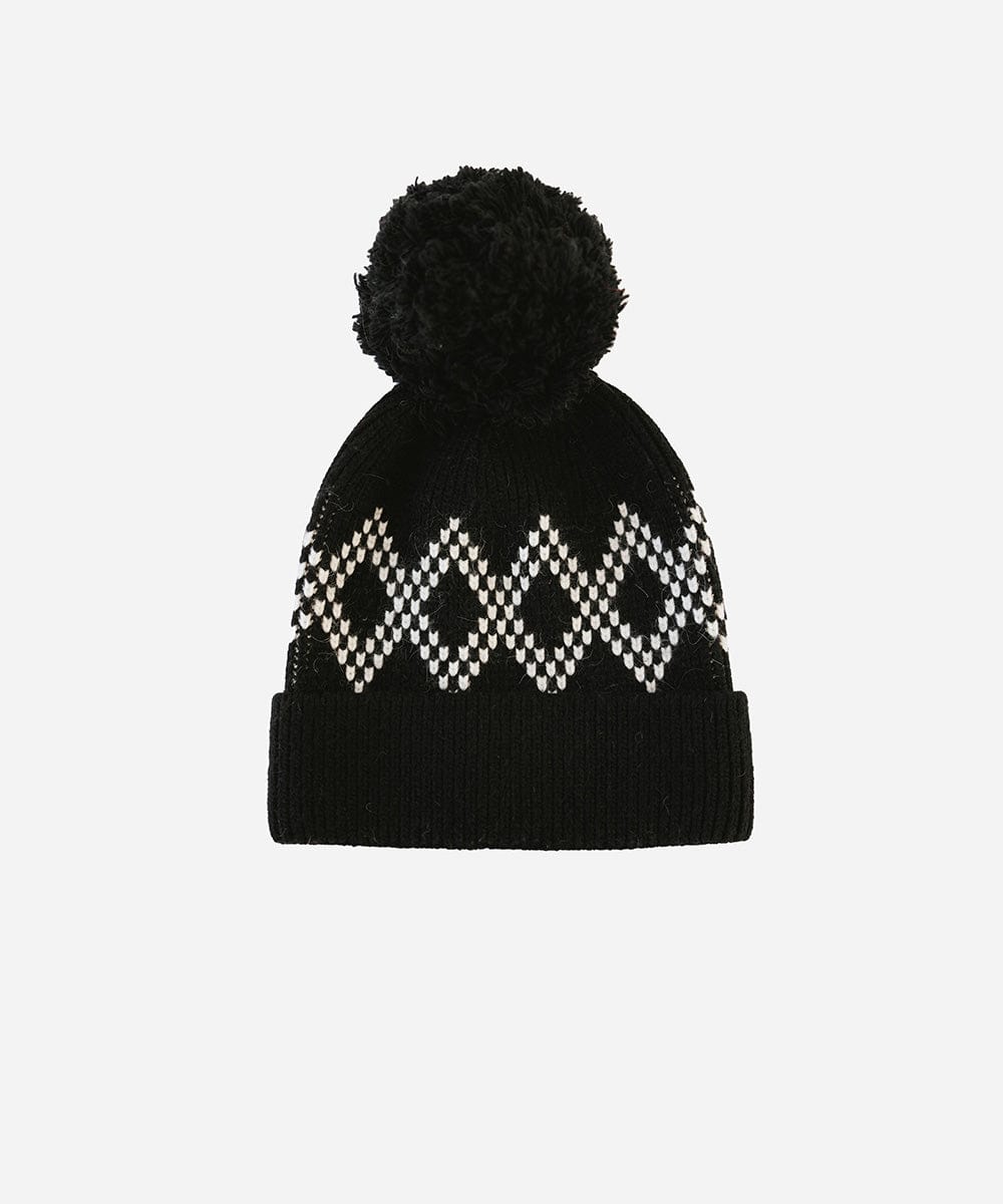 Elio Pom Beanie - Warm Winter Knit Hat with Faux Fur Pom for Men & Women - Perfect for Skiing, Snowboarding & Outdoor Activities