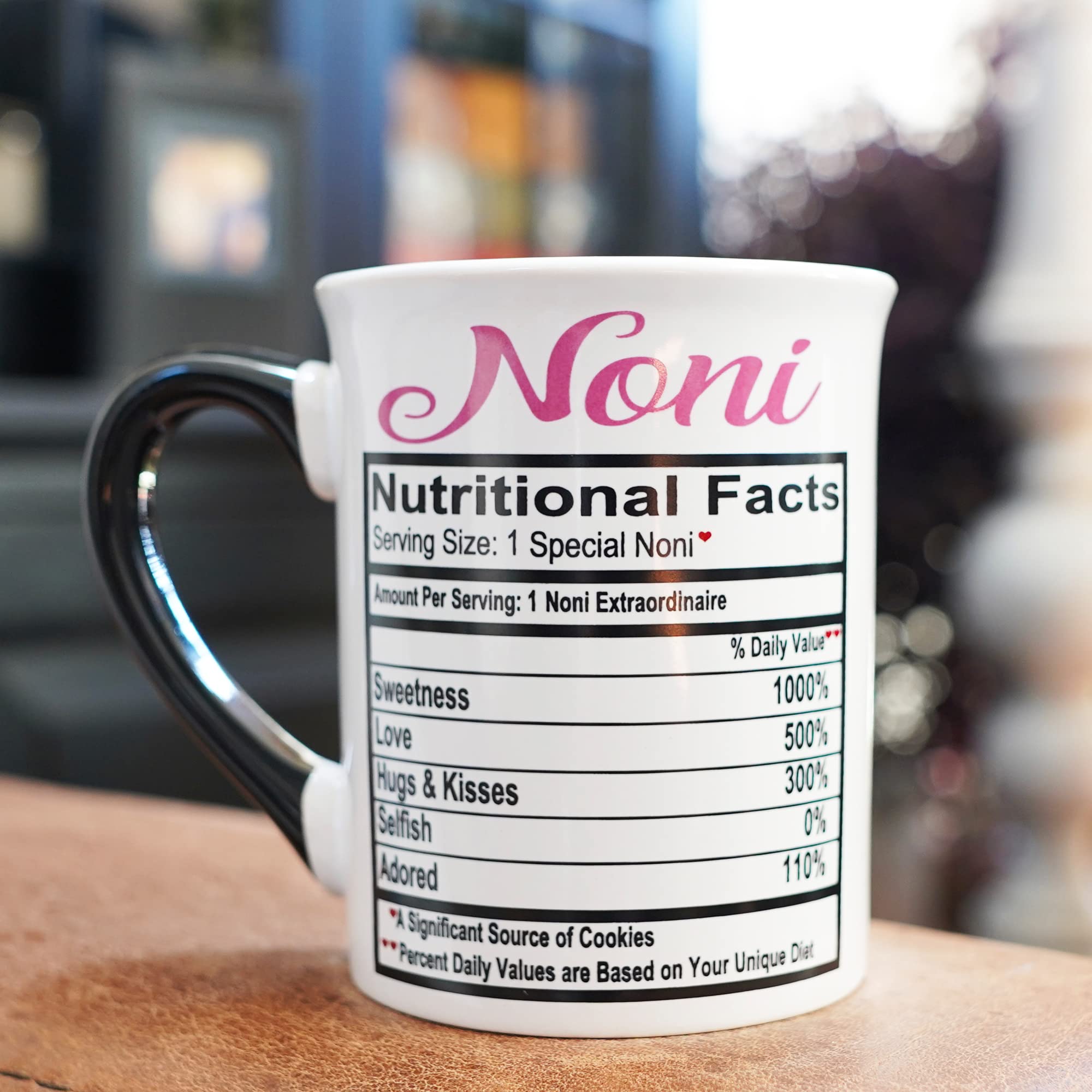 Ceramic Noni Nana Coffee Mug - Perfect Gift for Grandma, Mom & Women | Large Stoneware Tea Cup for Birthday, Christmas & Home Decor | Ideal for Cozy Mornings & Heartwarming Family Moments