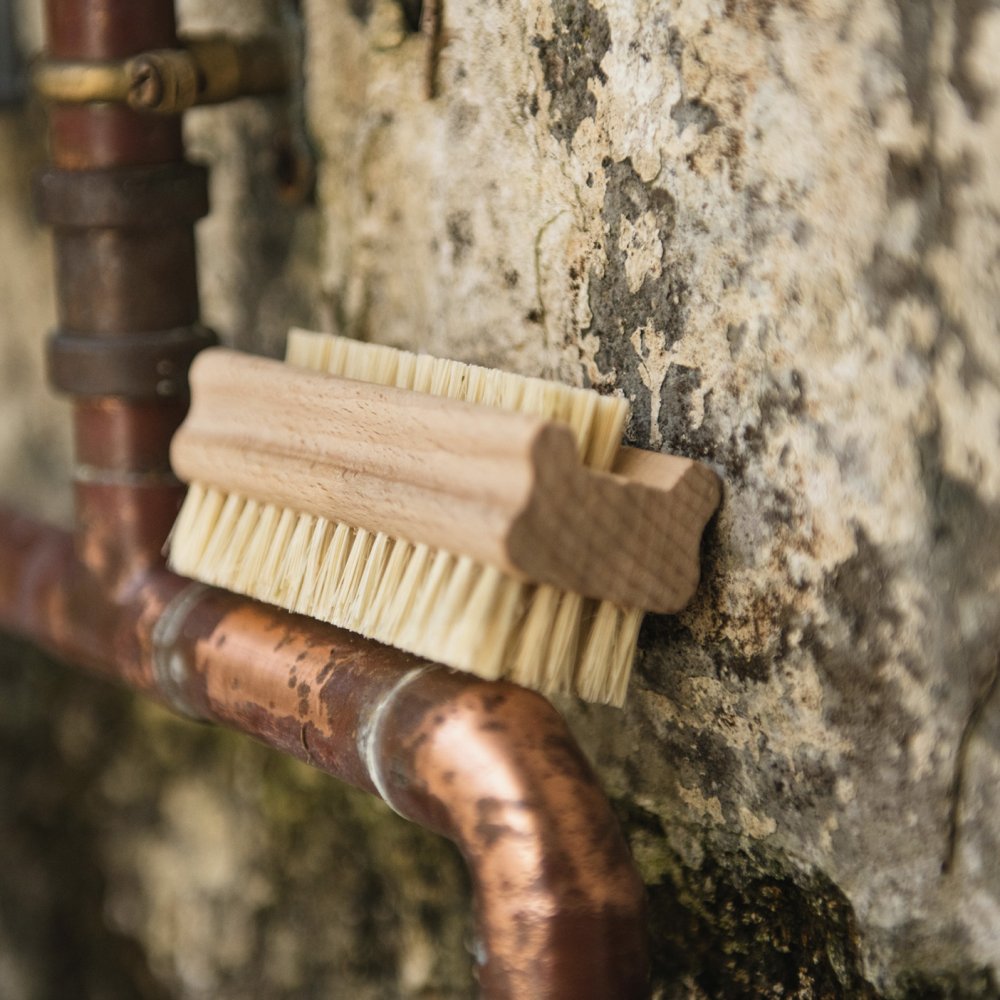 Premium Double Edge Wooden Nail Brush - Exfoliating & Cleaning for Hands & Feet - Perfect for Manicure, Pedicure & Home Spa Care