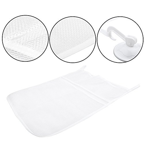 Large Mesh Bath Tub Toy Organizer with 2 Ultra Strong Suction Cups - Storage Solution for Kids, Toddlers & Adults - Perfect for Bathtime Play & Bathroom Organization