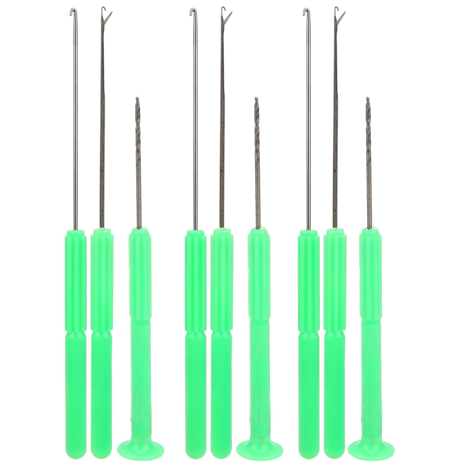 Alomejor Fishing Bait Needle Kit - Carp Fishing Rigging Tool with Fish Drill Tackle - Perfect for Freshwater & Saltwater Fishing, DIY Bait Rigging, and Angler Accessories