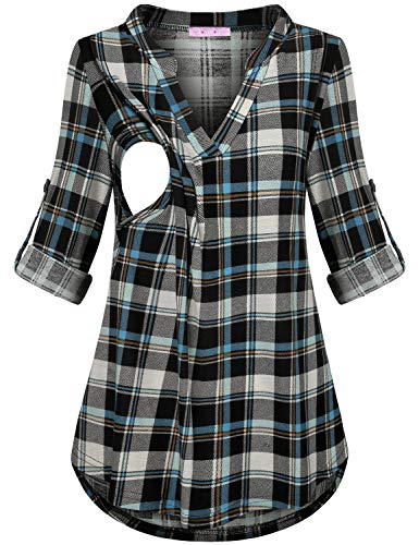 1-2 Blue Black Plaid