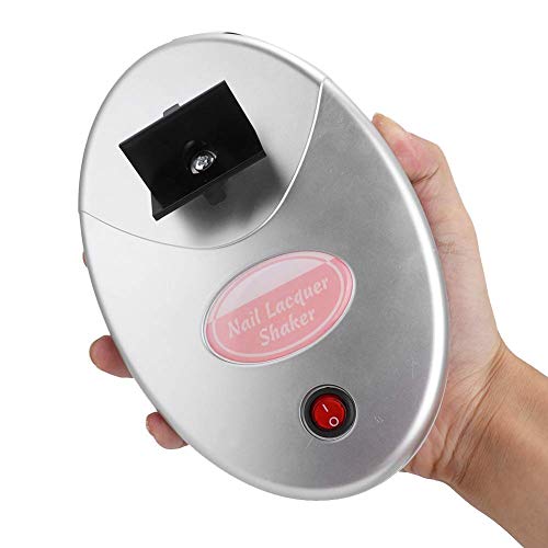 Electric Nail Polish Shaker Machine - Portable Adjustable Strap Nail Gel Polish Lacquer Varnish Bottle Vibrator for Bubbles-Free Application (110-240V) - Perfect for Salon, Home Manicure & DIY Nail Art