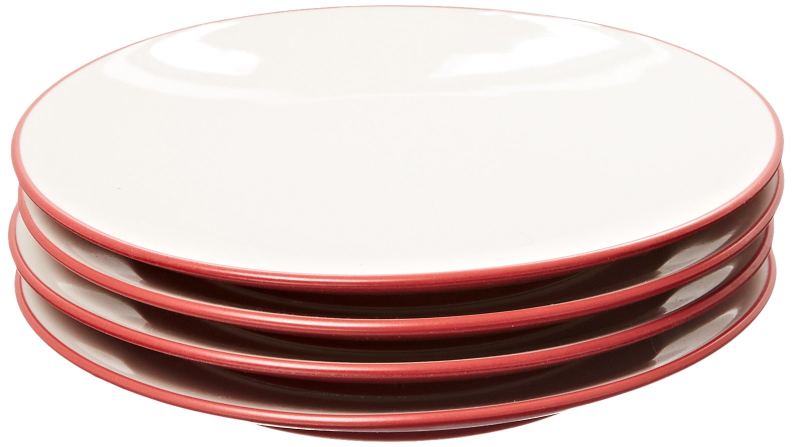 Noritake Colorwave Raspberry Mini Plates 6.25 Inch Set of 4 - Elegant Dessert Plates for Tea Parties, Appetizers & Small Bites - Perfect for Entertaining & Home Decor