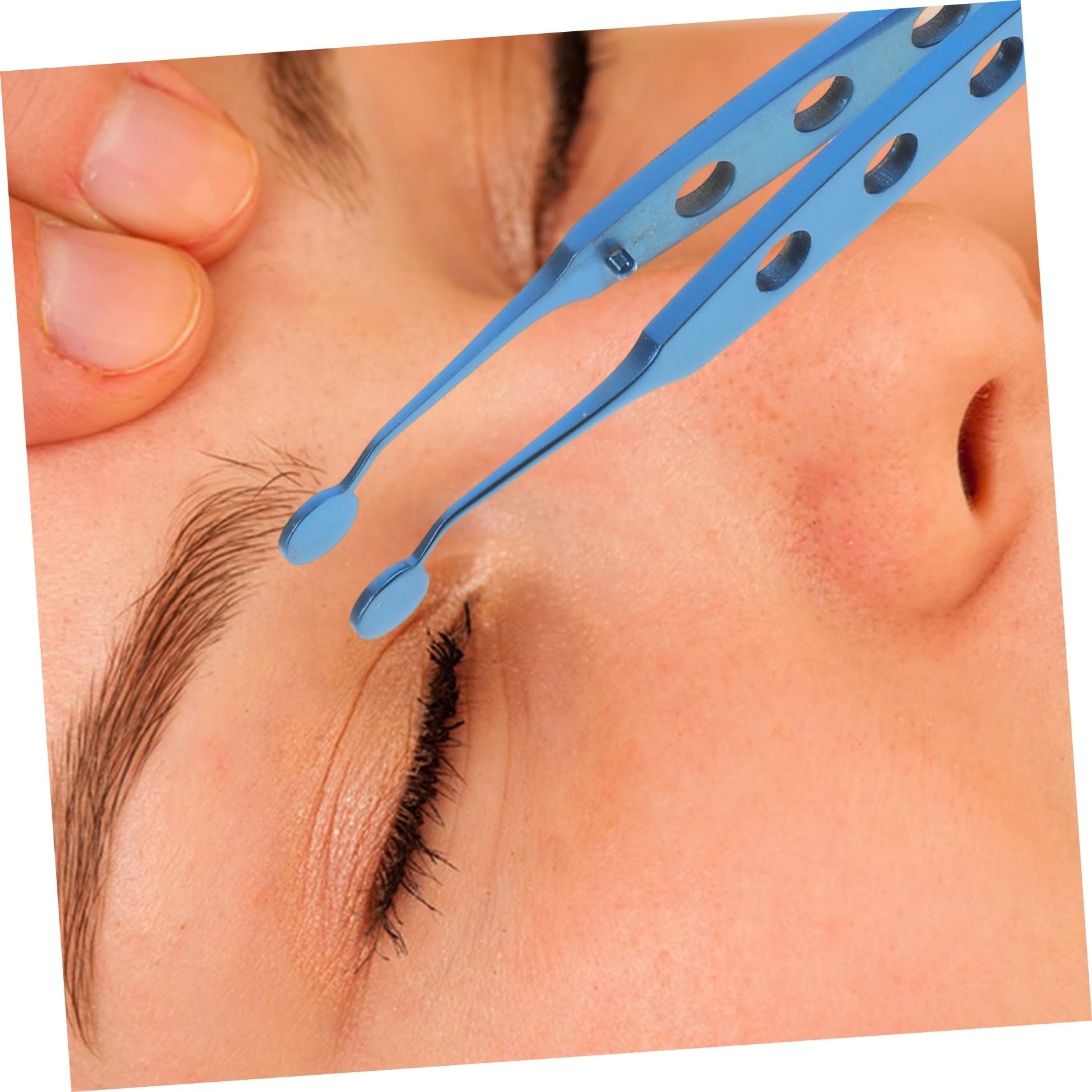 **Healeved Meibomian Gland Massage Tweezers - Titanium Alloy Eyelash Curlers & Ingrown Hair Tweezers for Women - Precision Lighted Tweezers for Lash Clusters & Chin Hair - Perfect for Salon, Home & Travel Use**