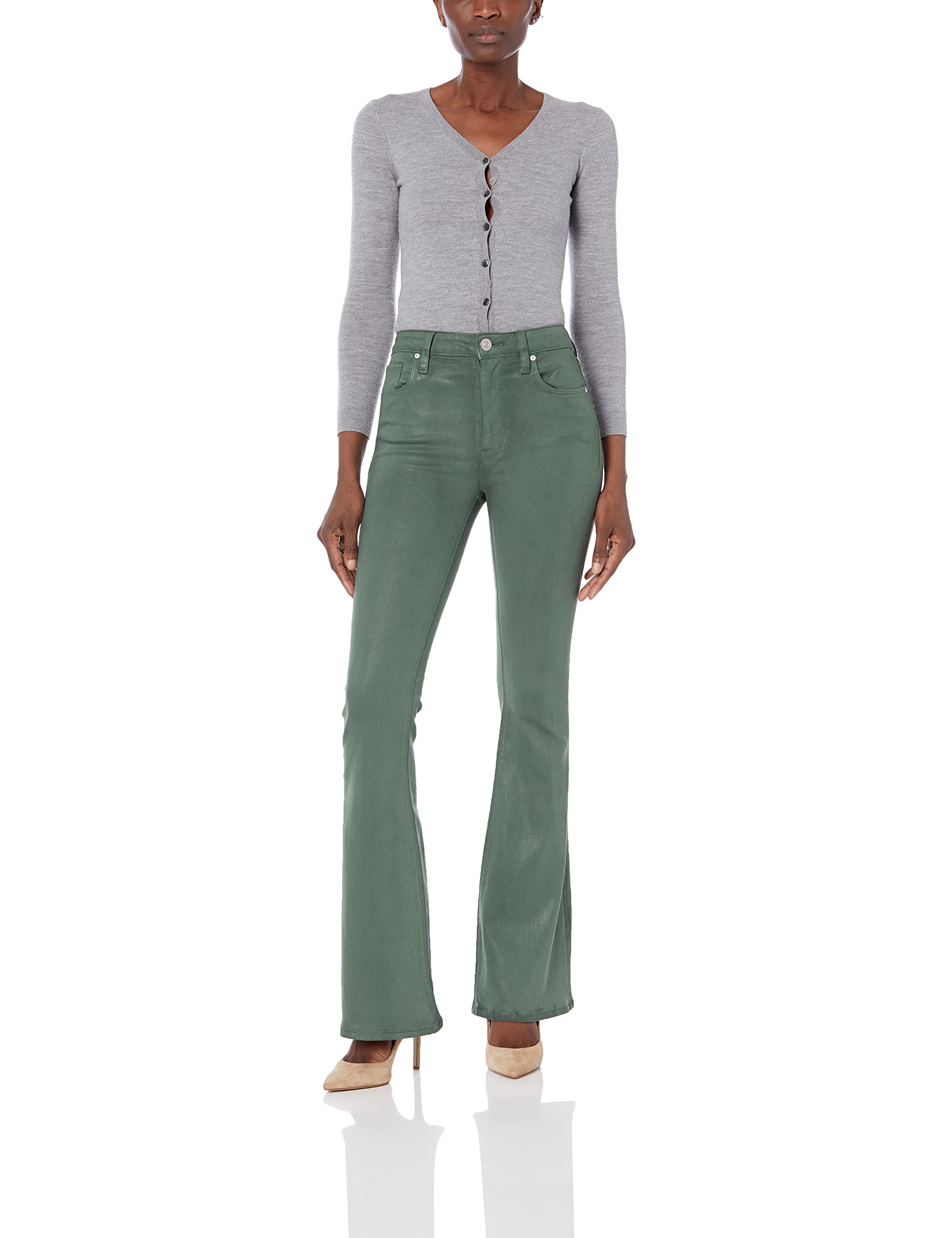 HUDSON Women's Holly High Rise Flare Jeans - Stretchy Bootcut Denim Pants for Casual Wear & Night Out | Comfortable & Stylish Women's Fashion