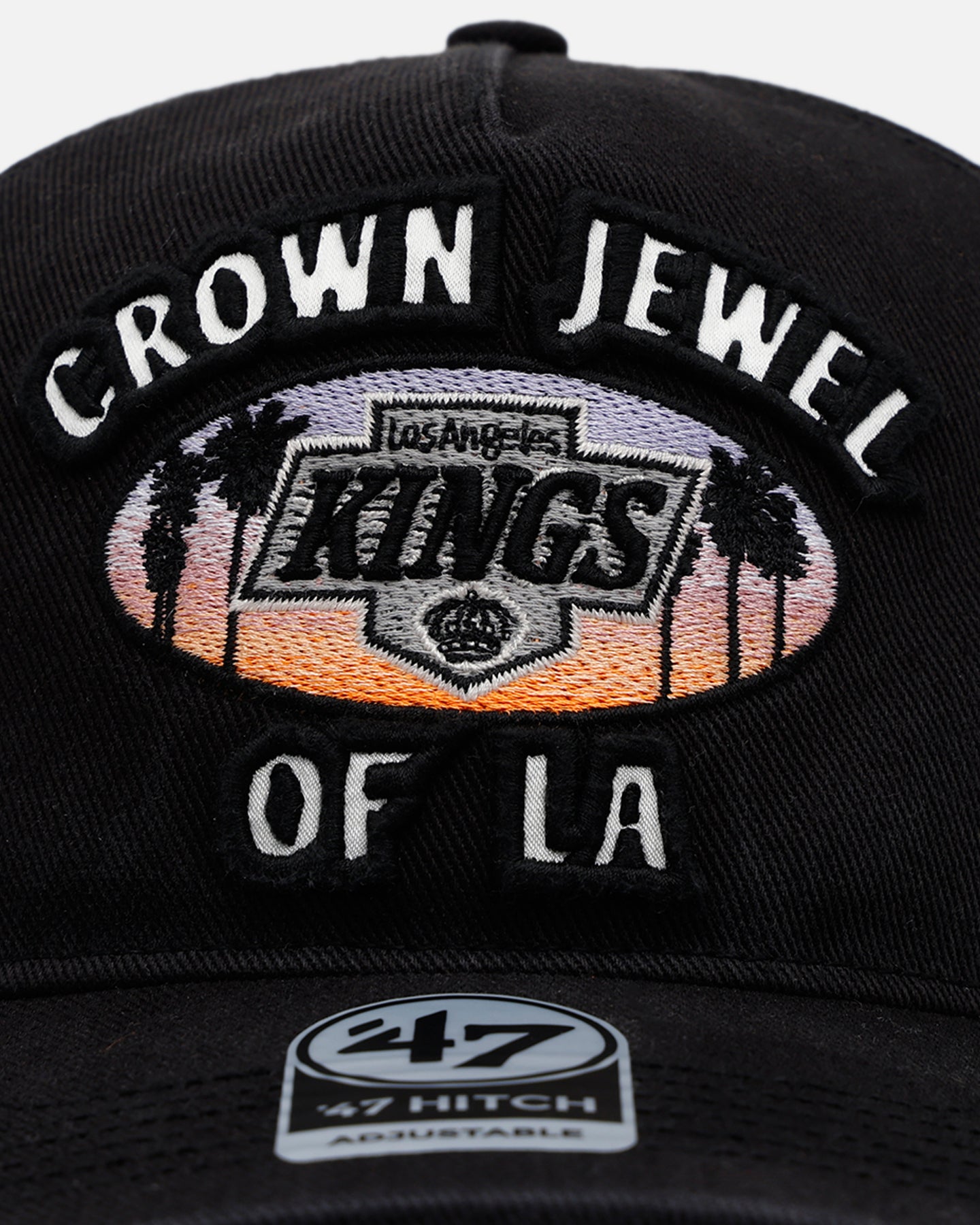 47 Brand Los Angeles Kings 'NHL Trophy Case' Premium Hitch Snapback Black Hat - Official NHL Licensed Adjustable Baseball Cap for Men & Women - Perfect for Hockey Games, Sports Events & Casual Wear