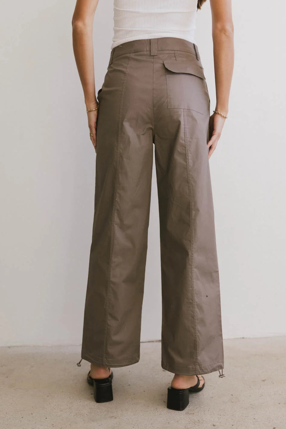 Frank and Oak Emma Wide Leg Pants for Women - Mauve High Waisted Flowy Trousers | Comfortable Office Wear, Casual Outfits & Travel Essentials | FINAL SALE