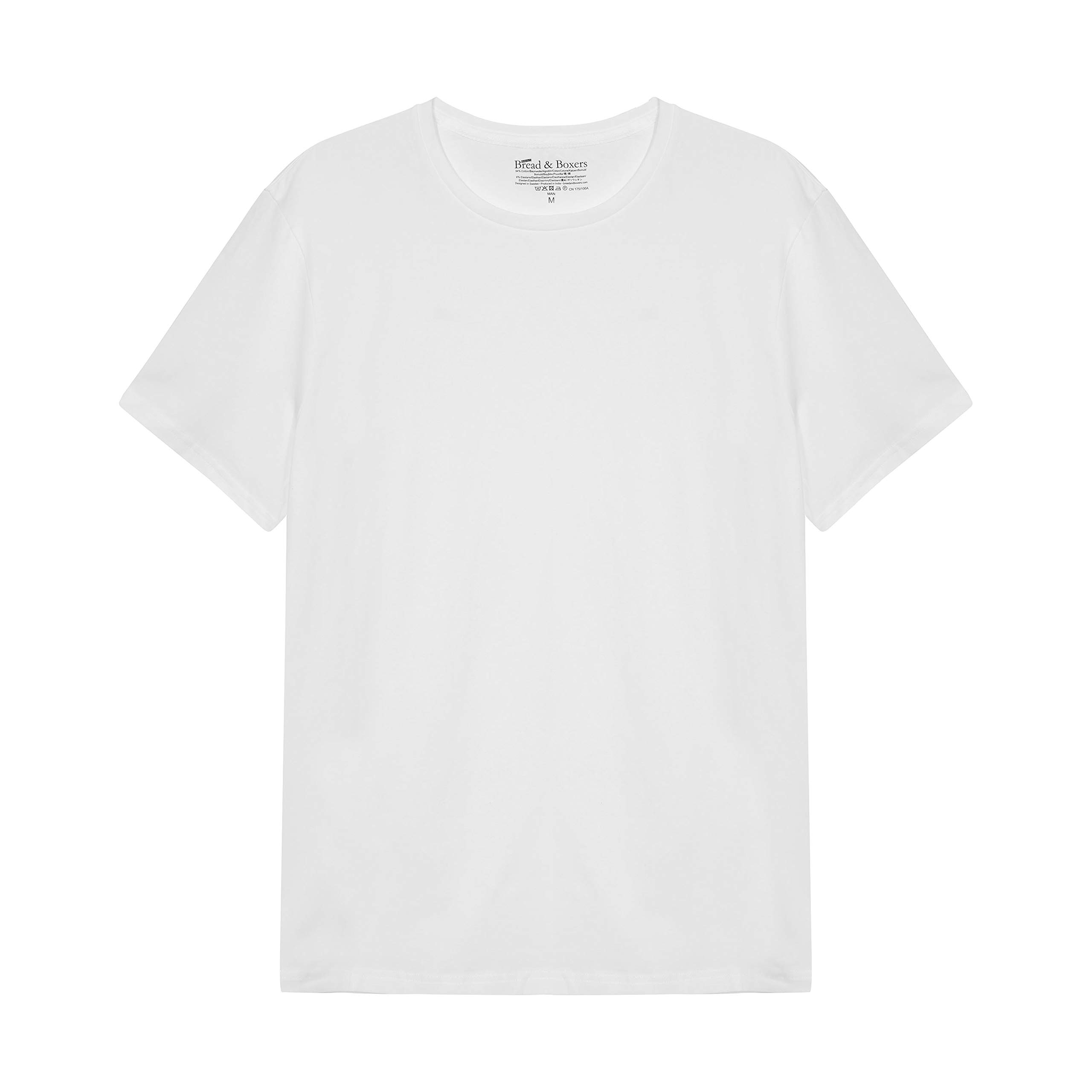 Premium Cotton Crew-Neck T-Shirt for Men - White (Medium) | Soft Breathable Undershirt & Casual Wear | Perfect for Layering, Gym, Office & Everyday Comfort