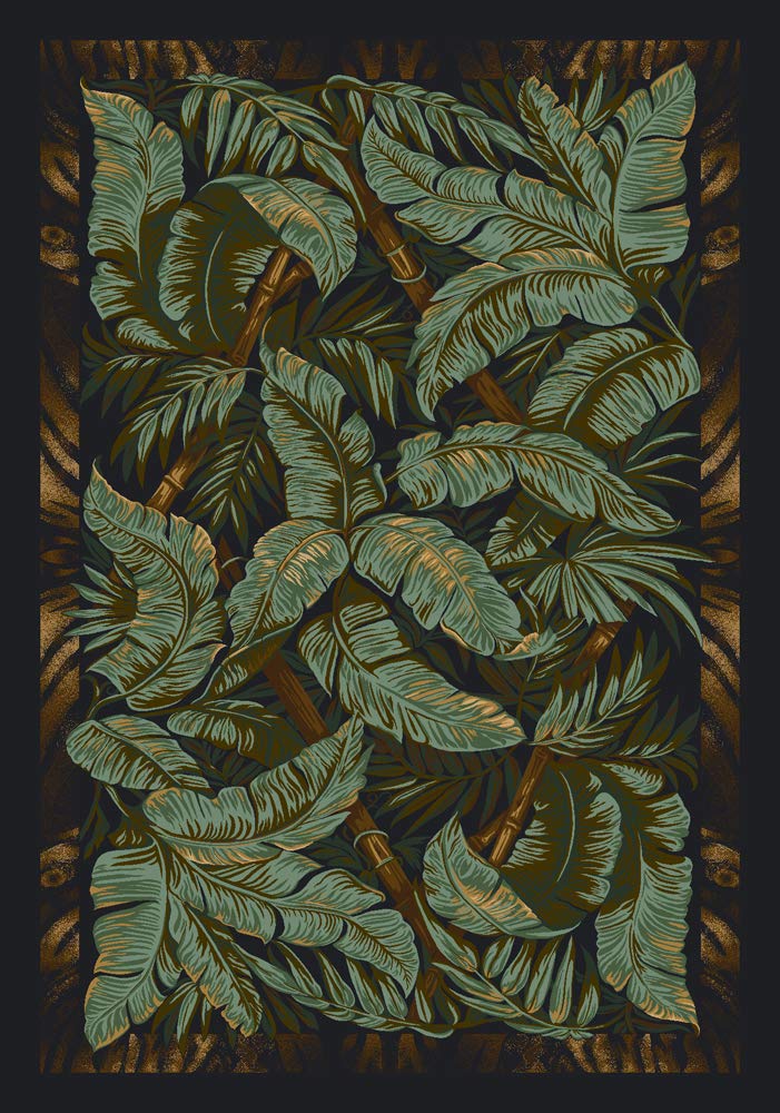 Milliken Signature Jungle Fever Ebony Rug 2'1