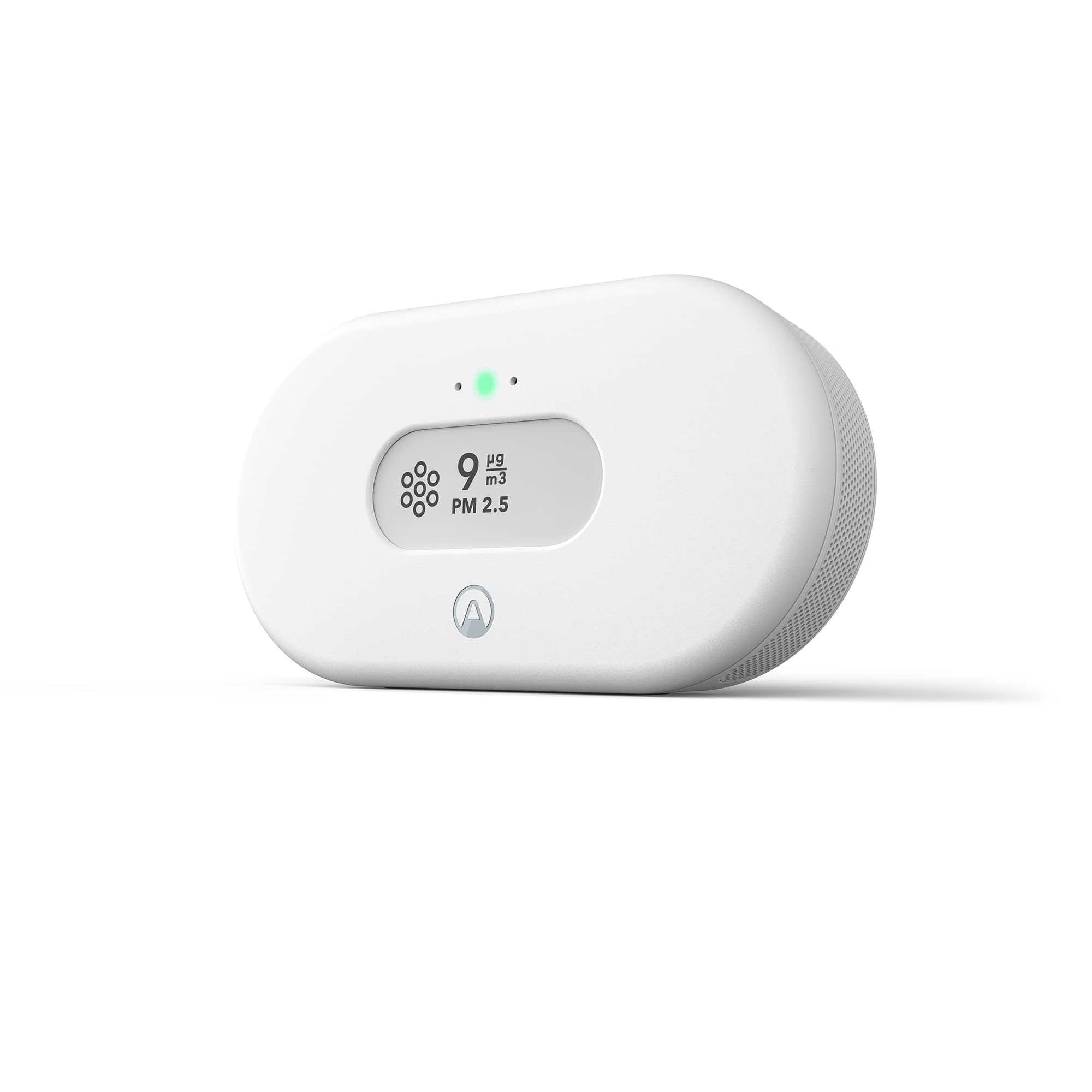 Airthings View Pollution - Smart Indoor Air Quality Monitor with PM2.5 Sensor, Humidity & Temperature Detection - Wireless WiFi & Battery Powered for Home, Office - Ideal for City Pollution & Wildfire Smoke Monitoring - Works with Mobile App
