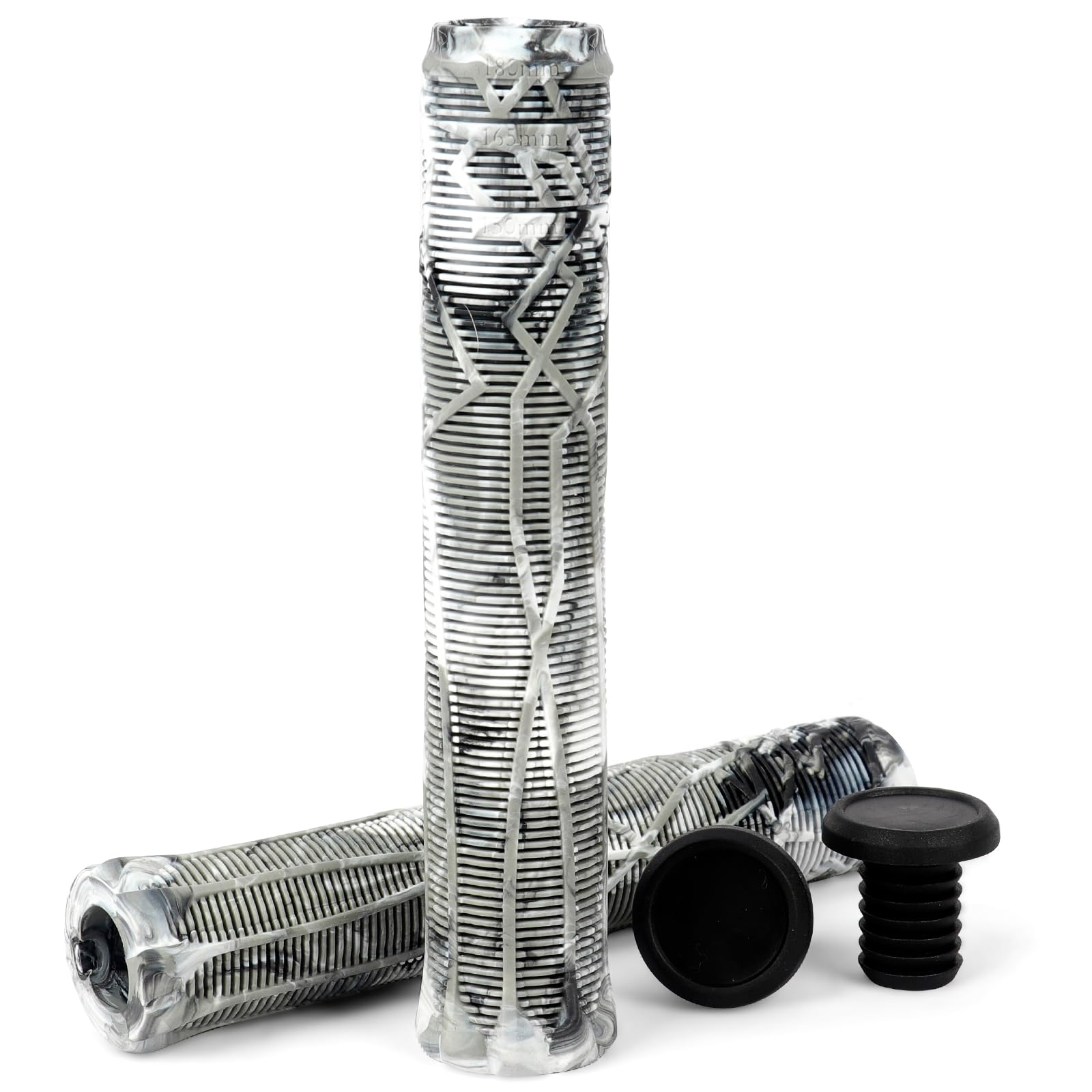 Limit Pro Scooter Grips - Soft Longneck 150mm/165mm/180mm with Easy Cutting Lines - Compatible with Pro Trick Scooters & BMX Handlebars - Perfect for Extreme Stunts, Street Riding and Bike Upgrades