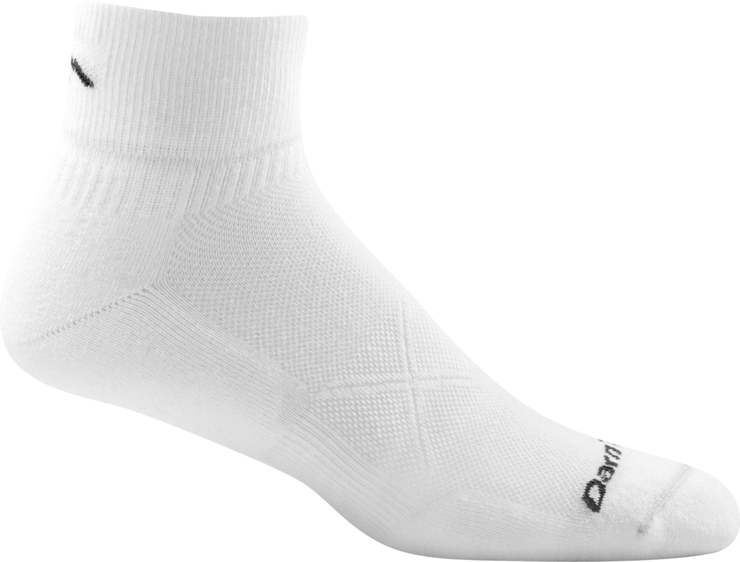 Darn Tough Men's Coolmax Run Ultra Lightweight Quarter Socks - Moisture Wicking & Breathable for Running, Hiking & Outdoor Activities