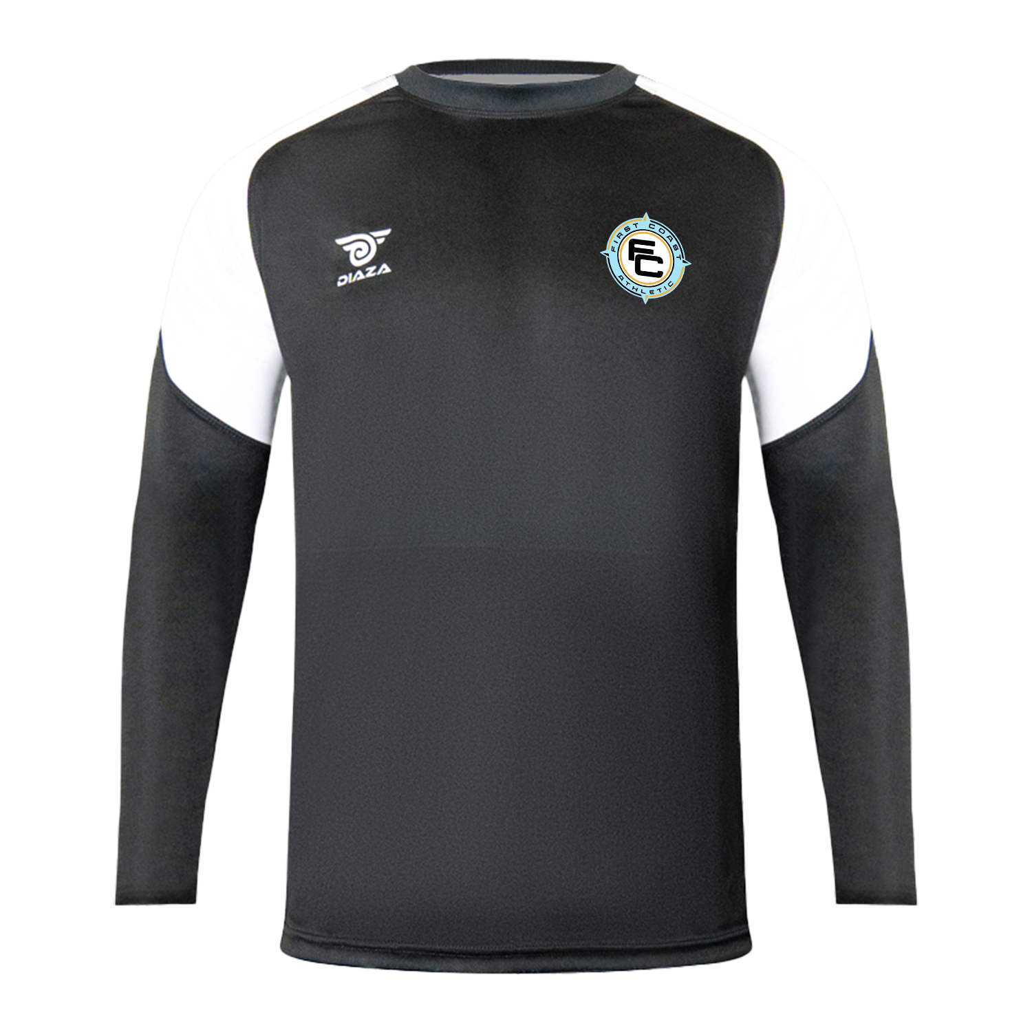 First Coast Athletic Long Sleeve Training Shirt for Men & Women - Moisture Wicking Workout Top - Black Performance Shirt for Gym, Running & Outdoor Activities