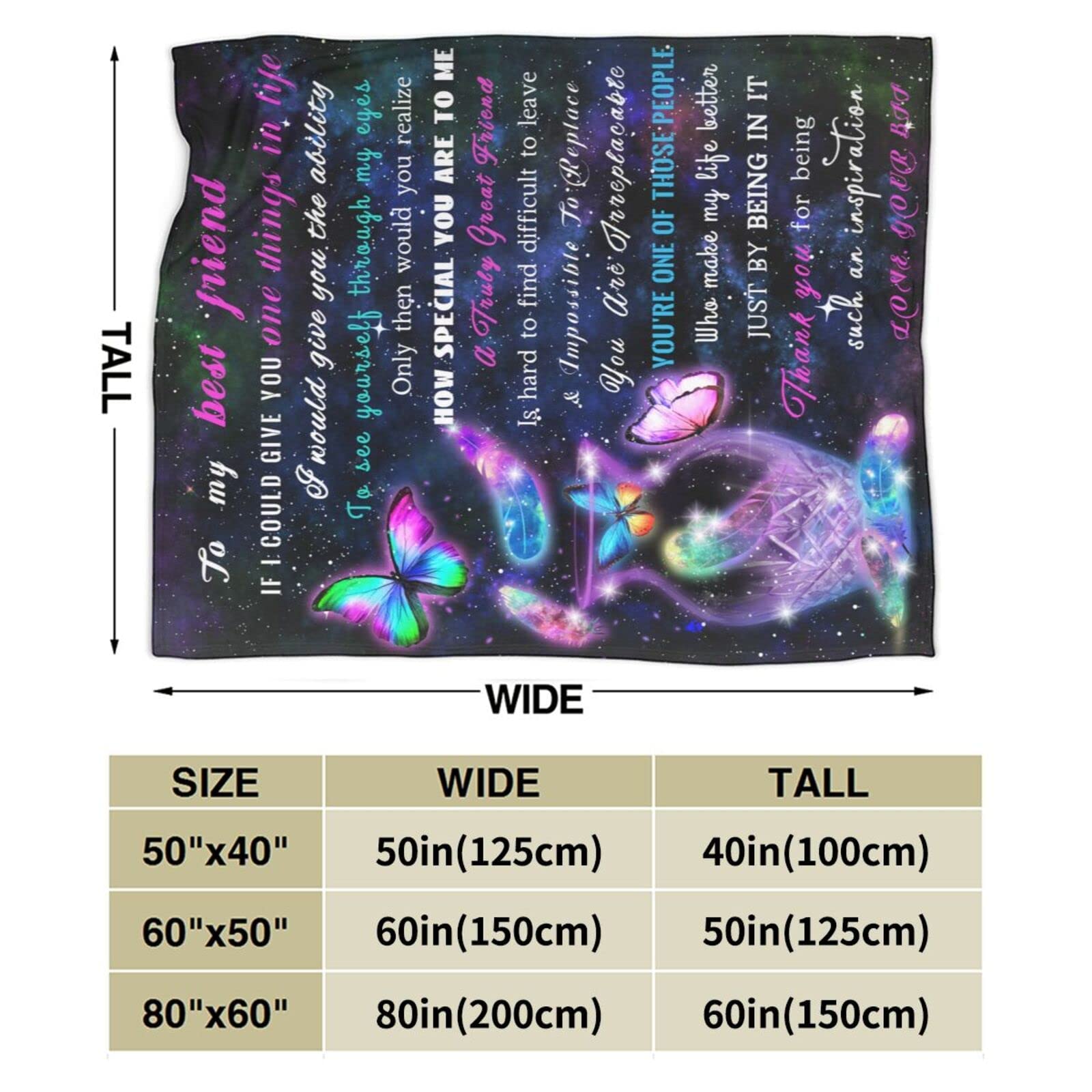 Best Super Soft Fleece Throw Blankets for Women - Cozy Lightweight Blanket Gift for Birthday, Christmas, BFF, Sisters (50