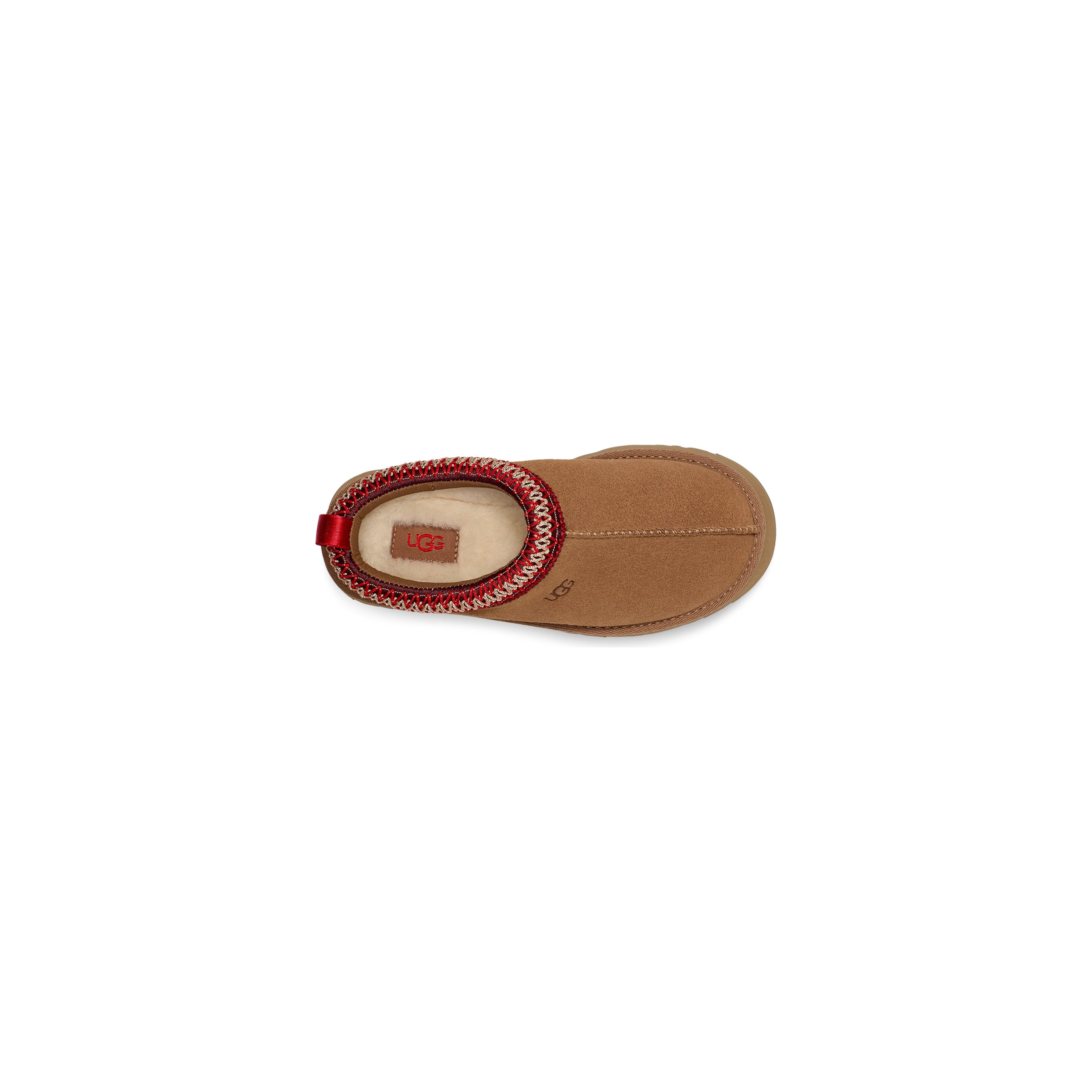 UGG Kid's Tazz Chestnut Suede Boots - Warm & Cozy Winter Shoes for Boys & Girls - Perfect for Snow Days & Outdoor Play