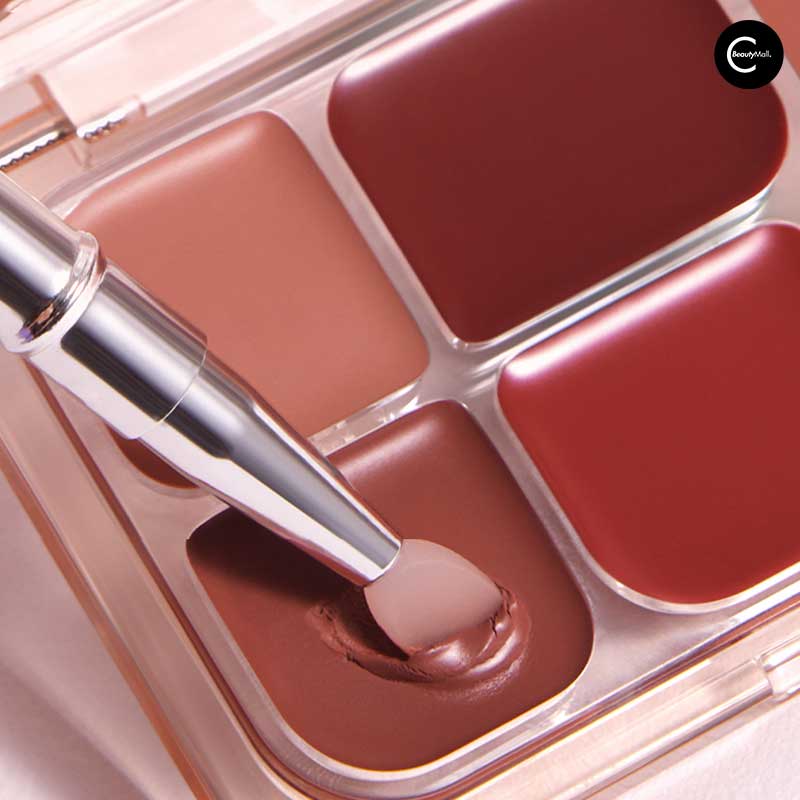 Judydoll 6 Color Matte & Glossy Lip Palette Set - Long Lasting Hydrating Lipstick Kit for Daily Makeup, Party & Special Occasions