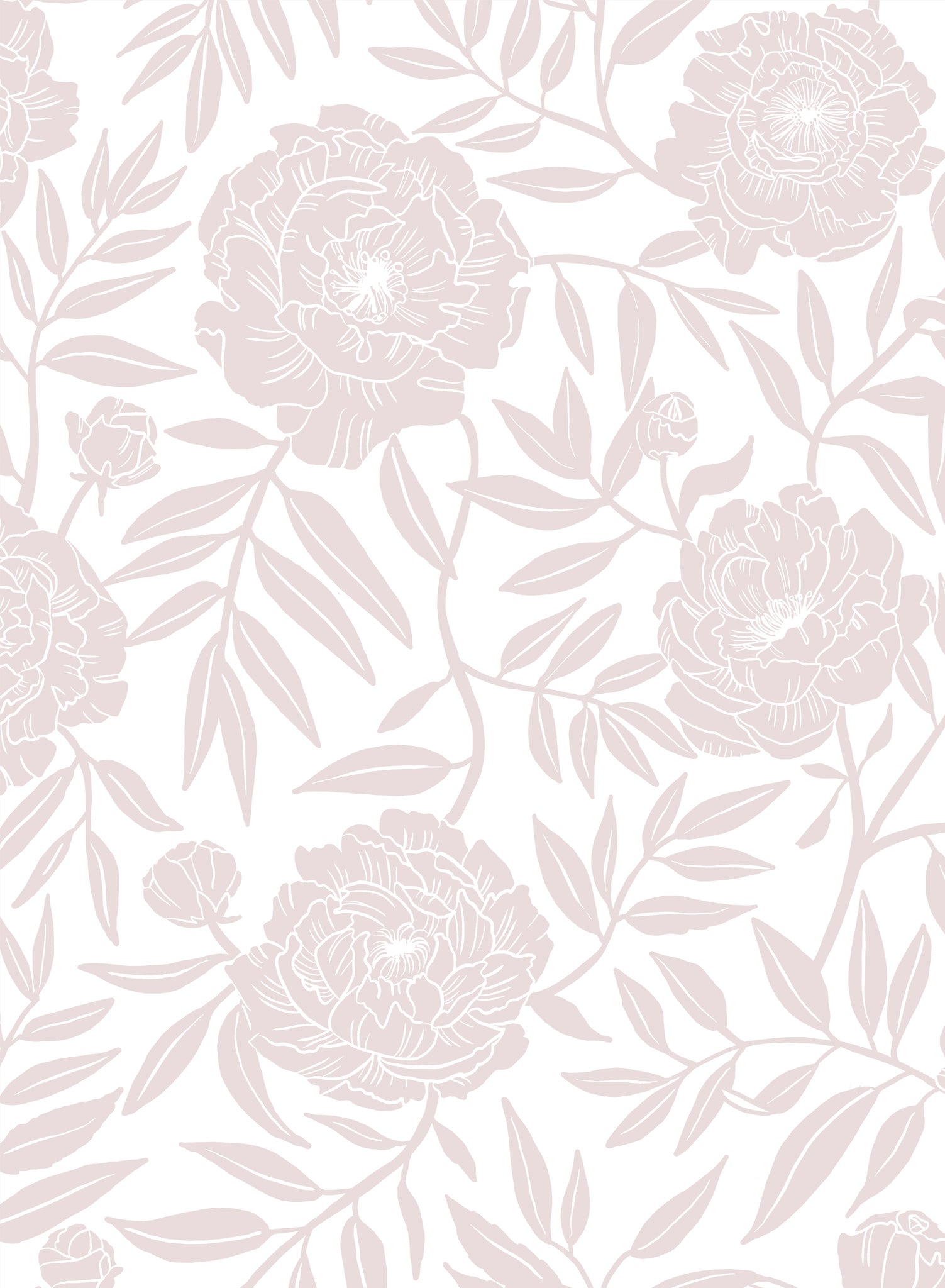Peony Garden Wallpaper - Elegant Floral Peel and Stick Wallpaper for Home Decor | Perfect for Bedroom, Living Room & Nursery