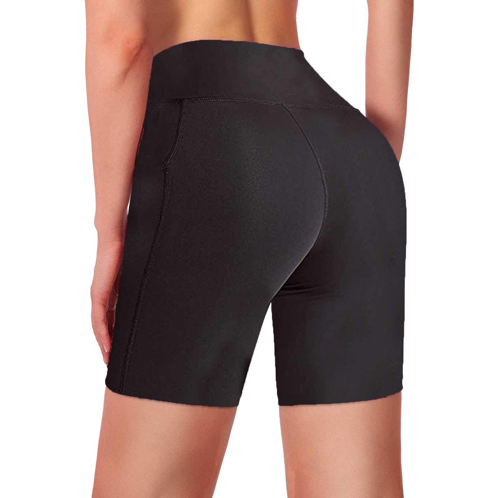 XIAOMAIBU High Waisted Yoga Shorts for Women - Plus Size Workout Leggings with Tummy Control & Butt Lifting, Comfy Printed Sweatpants with Pockets - Perfect for Yoga, Gym, Running & Lounge Wear