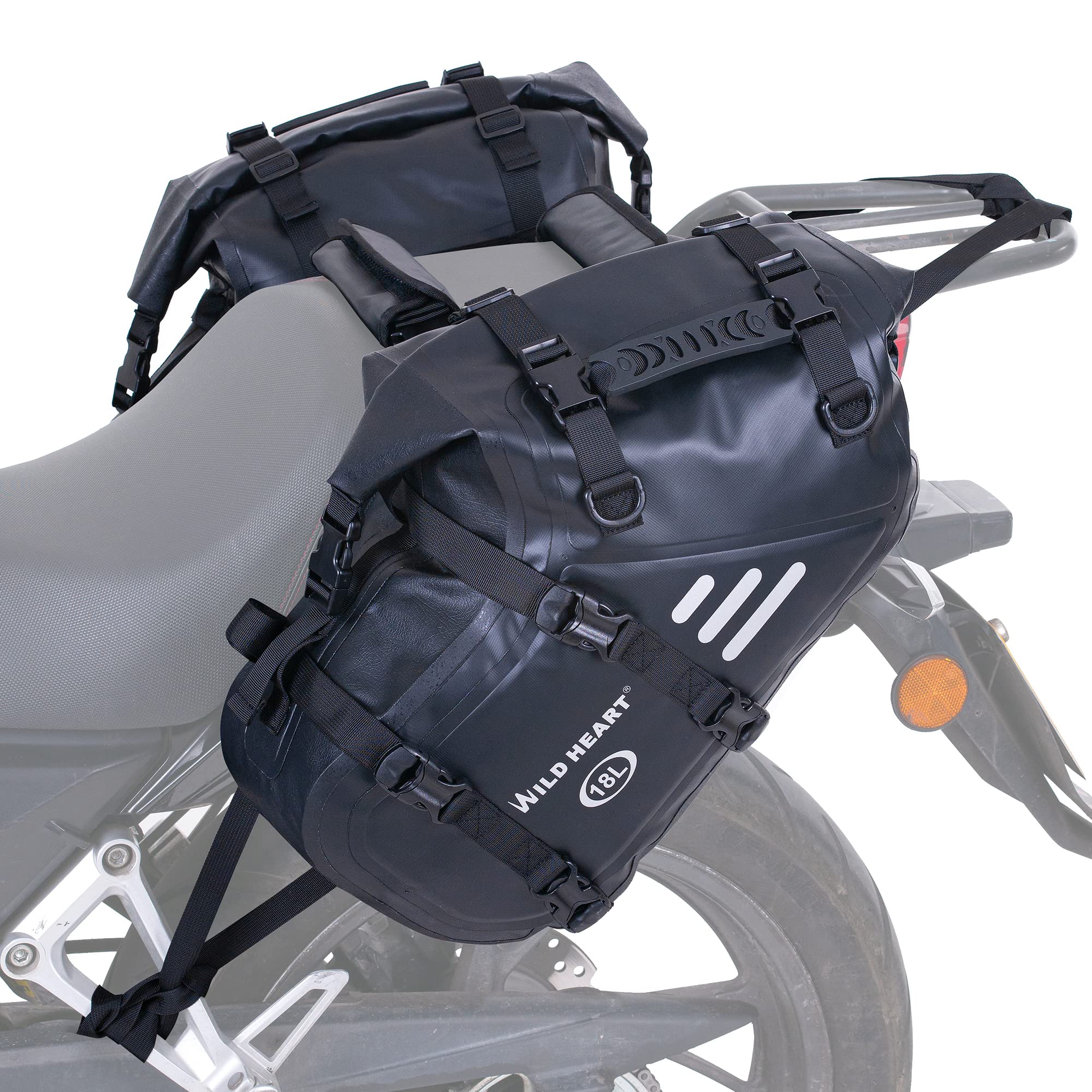 Waterproof Motorcycle Saddlebags 24L/36L/50L - Durable Pannier Bags for Adventure Rides