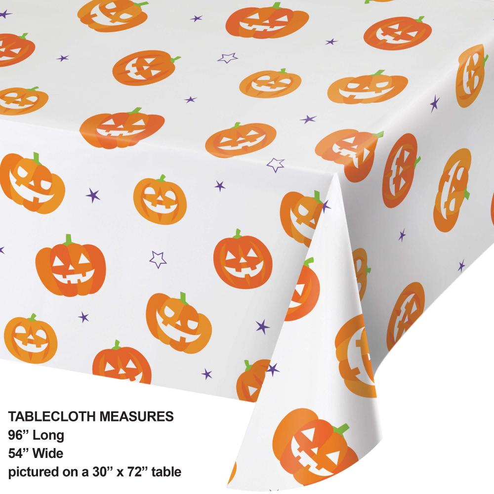 12-Pack Halloween Paper Table Covers - Bulk Disposable Party Decorations for Halloween, Thanksgiving, and Fall Celebrations