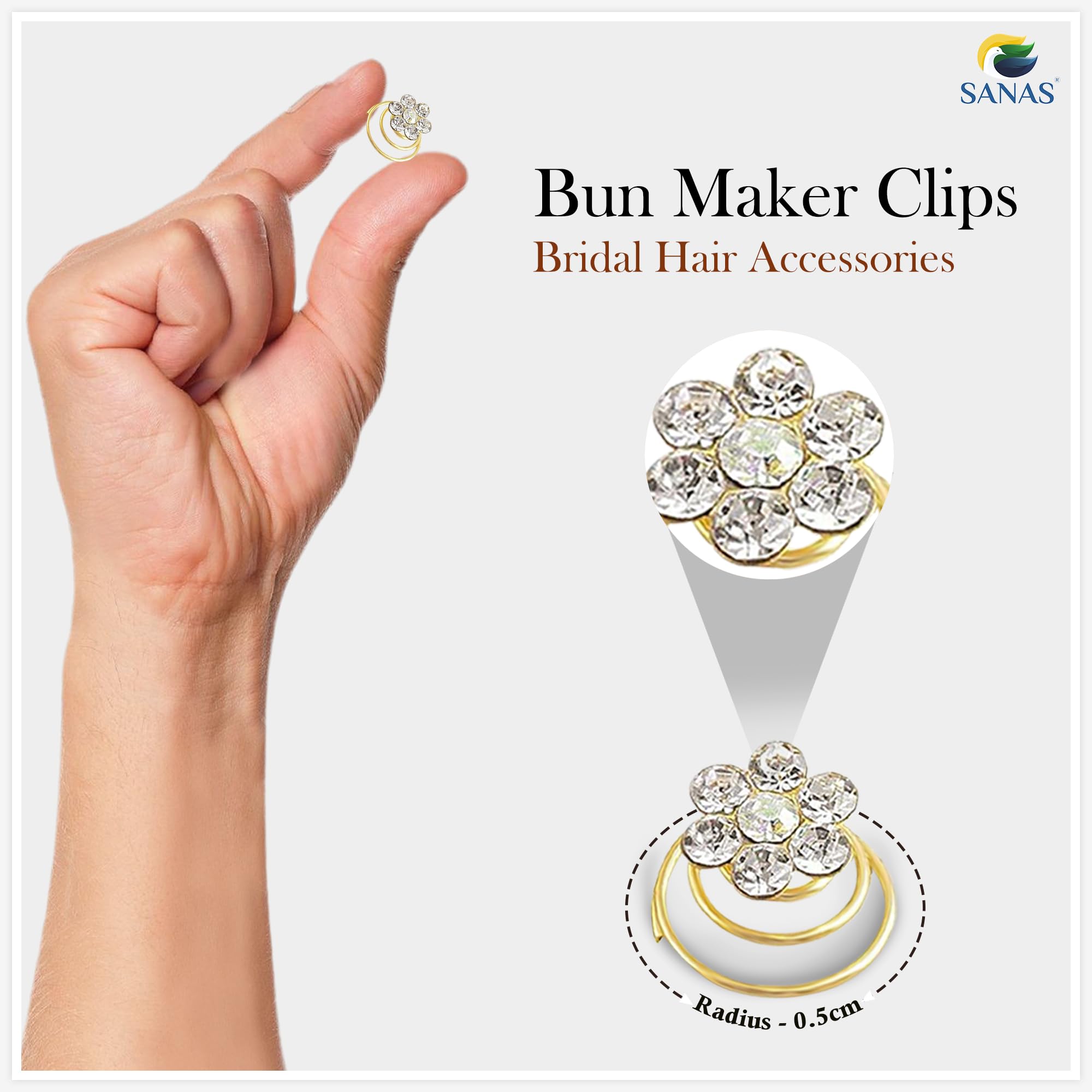 12 Pcs Gold Crystal Rhinestone Spiral Juda Hair Pins for Women & Girls - Elegant Bridal Hair Accessories for Weddings, Prom, Parties & Special Events