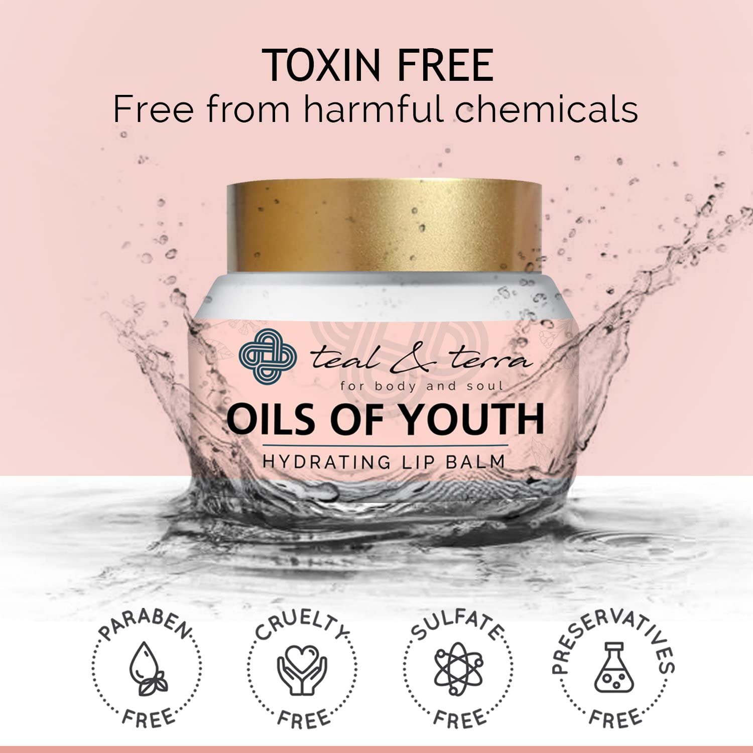 Teal & Terra Skincare Combo Pack: Kumkumadi Oil Tailam (30ml) & Hydrating Lip Balm (30g) | Night Serum for Skin Brightening & Glowing Complexion | Reduces Pigmentation & Moisturizes Dry Lips | Perfect for Nighttime Skincare Routine & Daily Lip Care