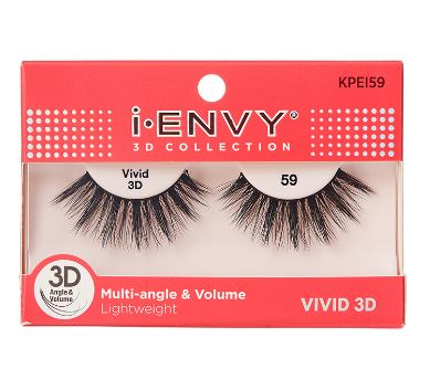 KISS iEnvy 3D Collection False Eyelashes - Natural Looking Voluminous Lashes for Dramatic Eye Makeup | Perfect for Parties, Weddings & Special Occasions