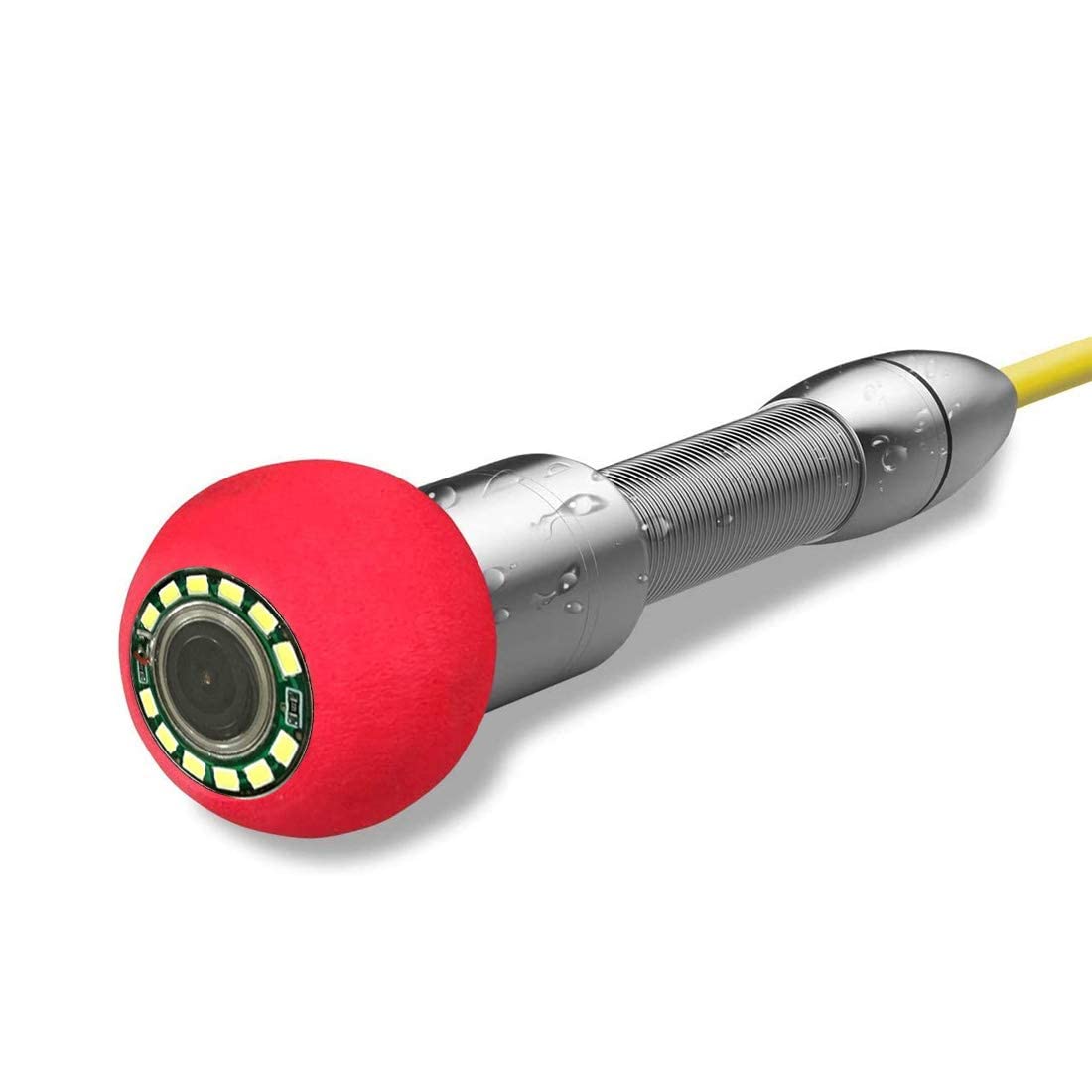 Self-Leveling Sewer Camera Head 0.9inch/23mm - IP68 Waterproof Pipe Inspection Camera with 12 LED Lights, Stainless Steel Replacement Head Compatible with Anysun, HBUDS, PRANITE - Perfect for Drain Pipe Inspection, Plumbing Maintenance & Sewer Line Repair