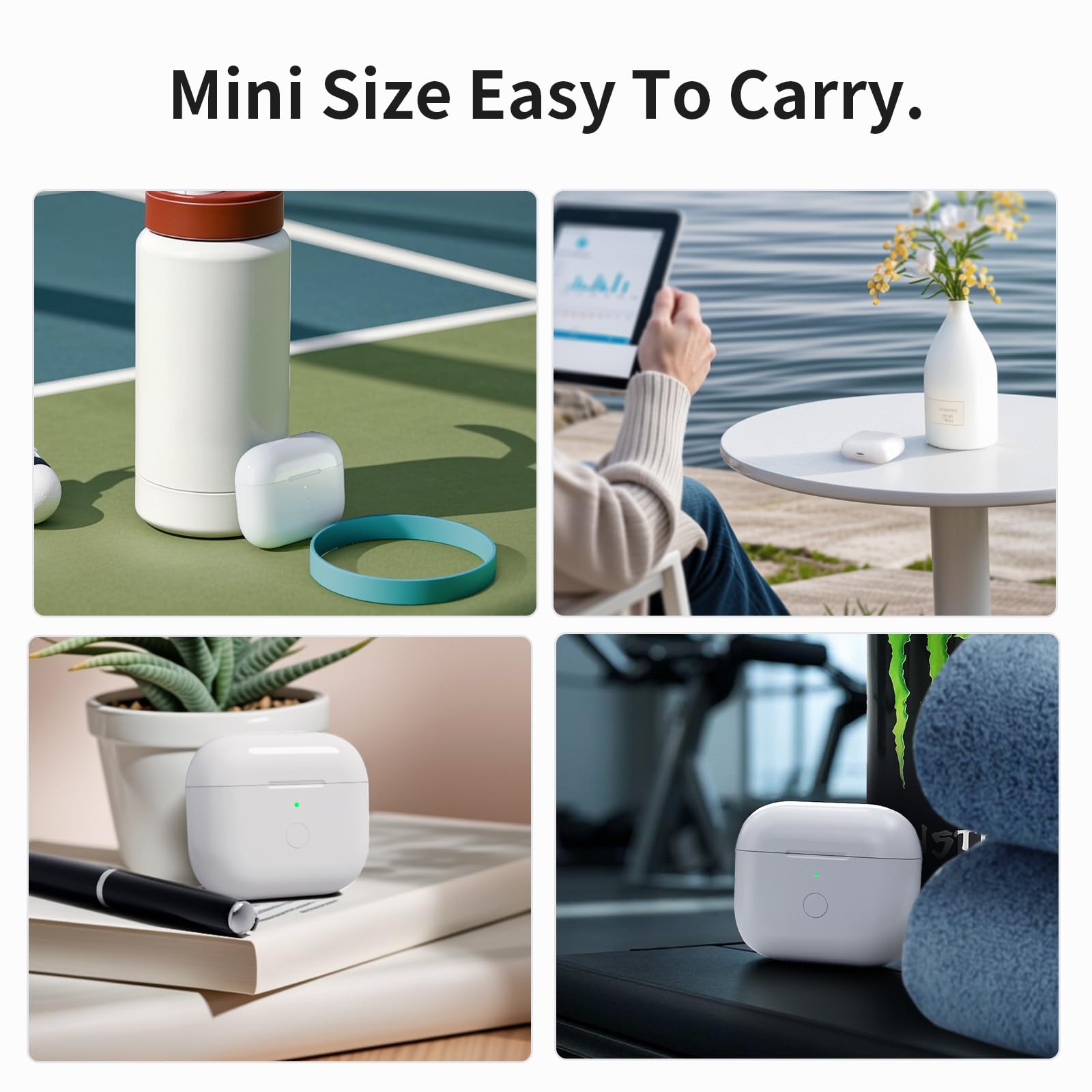Wireless Charging Case Replacement for AirPods Pro 1 & 2 - 660mAh Bluetooth Pairing Case with LED Indicator | Perfect for Travel, Workouts & Daily Use