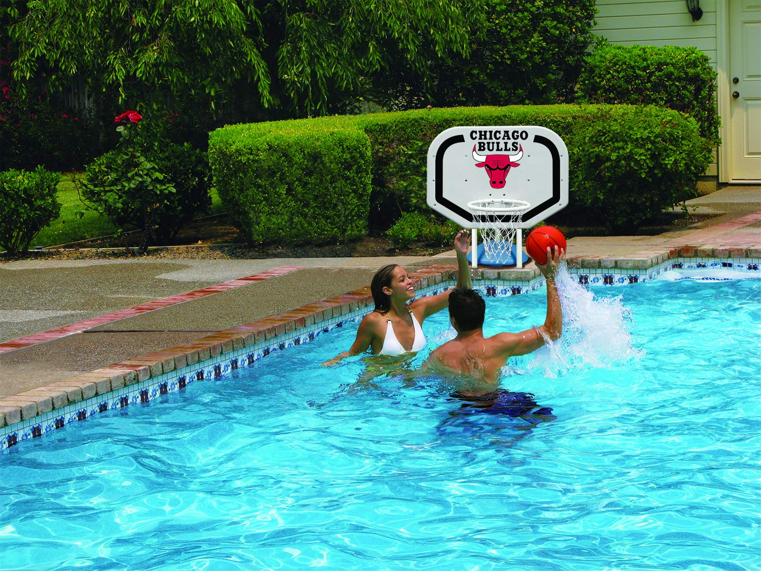 Poolmaster Rebounder - Portable Poolside Basketball Game Set for Outdoor Water Fun - Perfect for Backyard, Beach & Summer Pool Parties