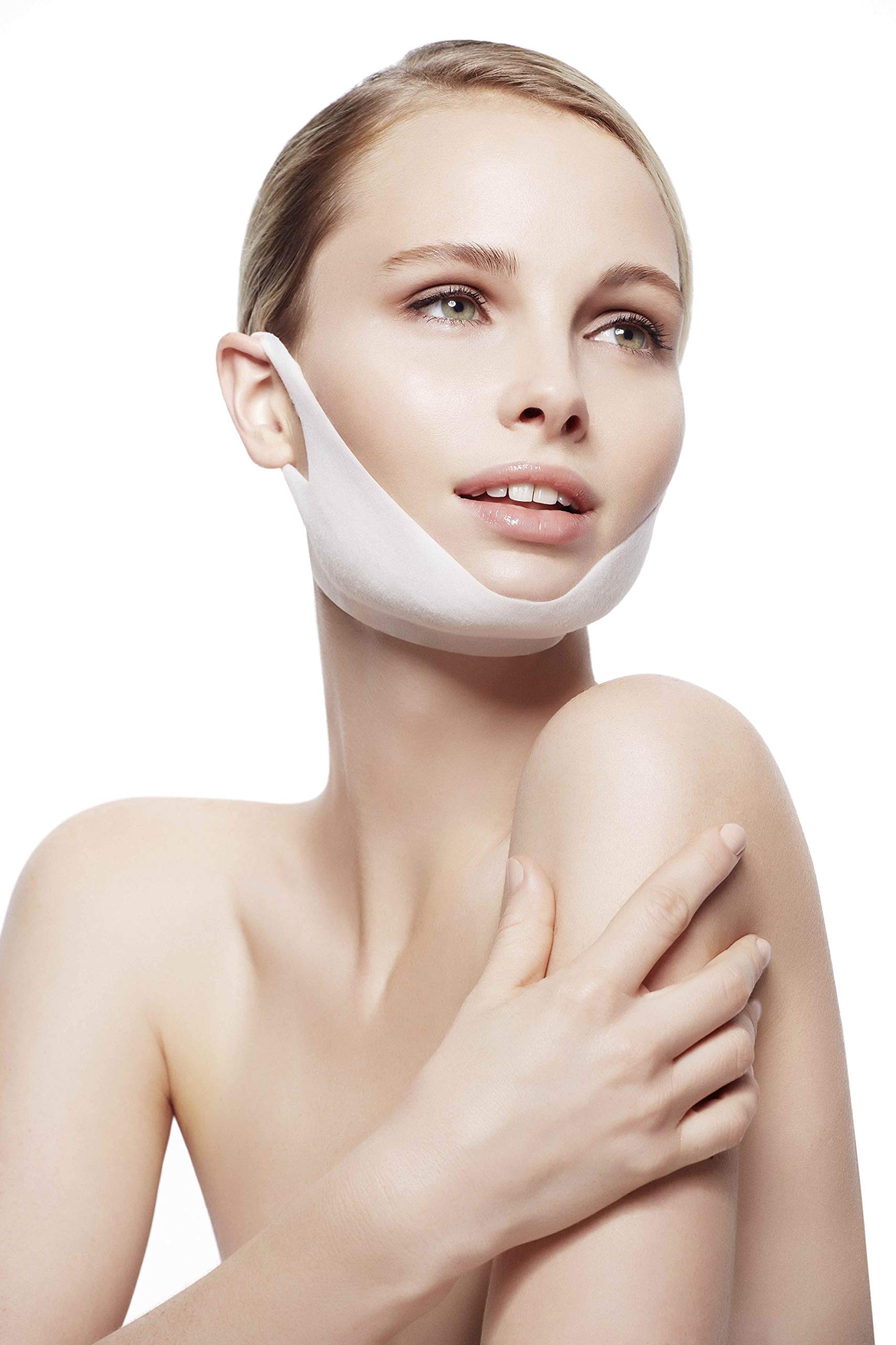 **MAGICSTRIPES Lifting Collagen Mask - V Line Face Mask, Double Chin Reducer & Slimming Facial Mask for Jawline Contouring (1 Mask) – Perfect for Home Spa, Self-Care & Special Occasions**