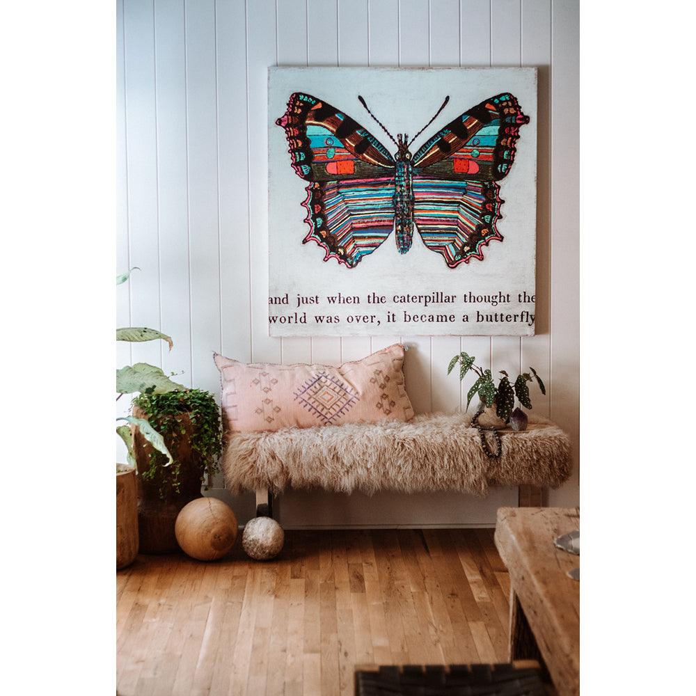 Butterfly Gallery Wrap Canvas Art Print - Stunning Handmade Wall Decor for Living Room, Bedroom & Office