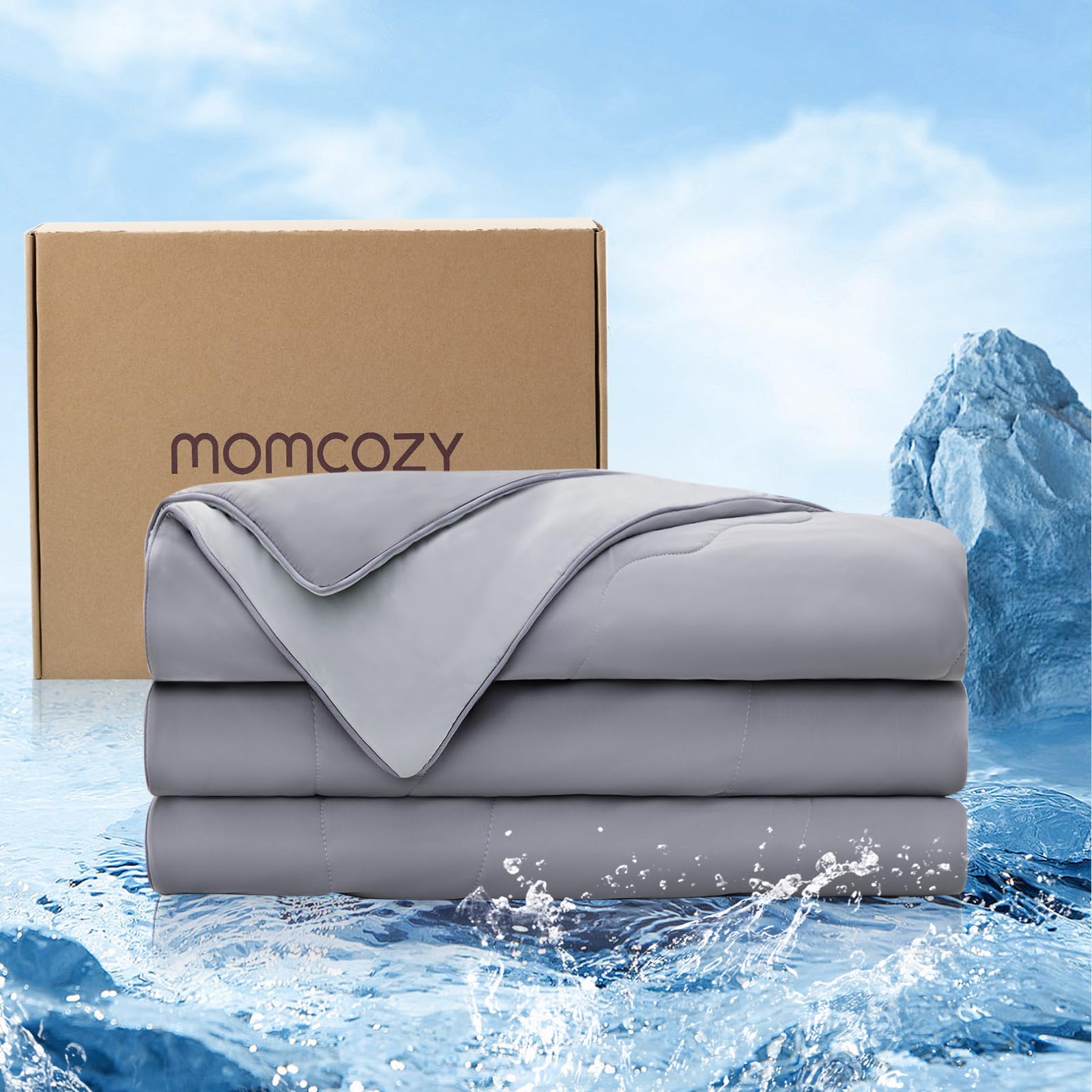 Momcozy Life CoolMurm Cooling Comforter for Hot Sleepers - Twin/Twin XL 68