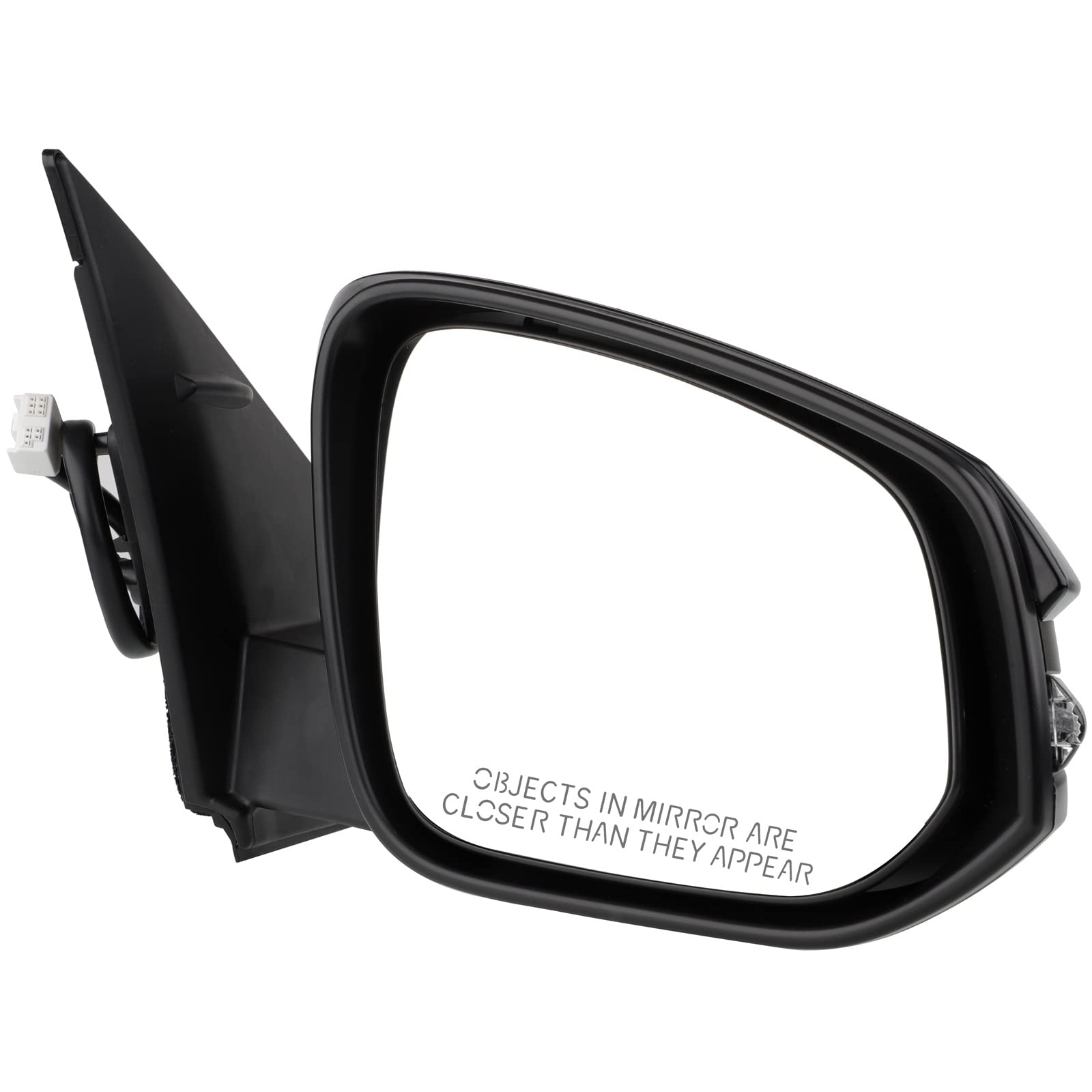 2014 Toyota RAV4 Passenger Side Power Heated Turn Signal Mirror Replacement - Black ABS TO1321310 - Perfect for Parking Safety & Winter Driving