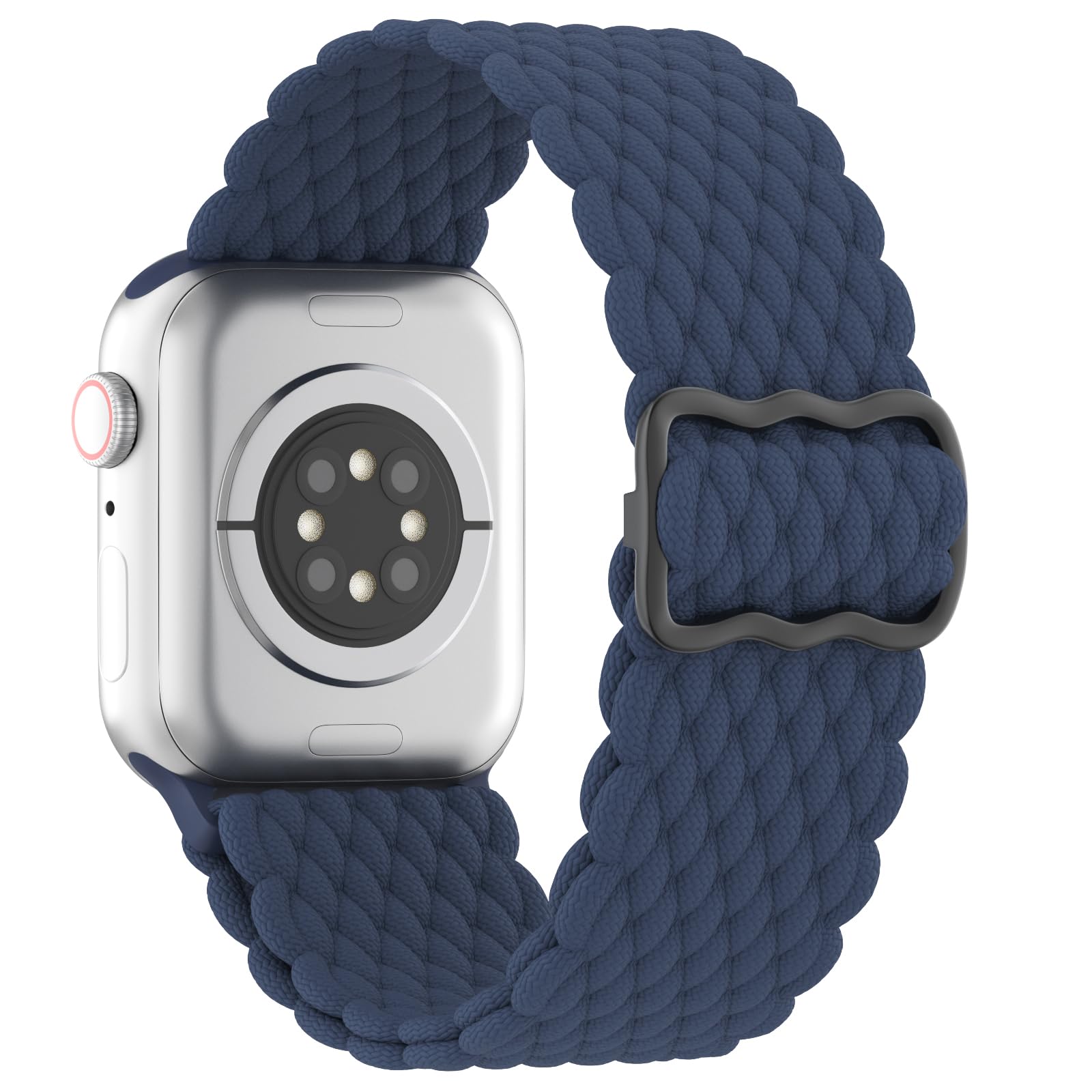 Braided Solo Loop Watch Band Compatible with Apple Watch 38mm 40mm 41mm 42mm 44mm 45mm 49mm - Stretchy Nylon Elastic Sport Strap for iWatch Ultra Series 9/8/7/SE/6/5/4/3/2/1 - Unisex Design for Men & Women - Perfect for Workouts, Running, Swimming & Everyday Wear