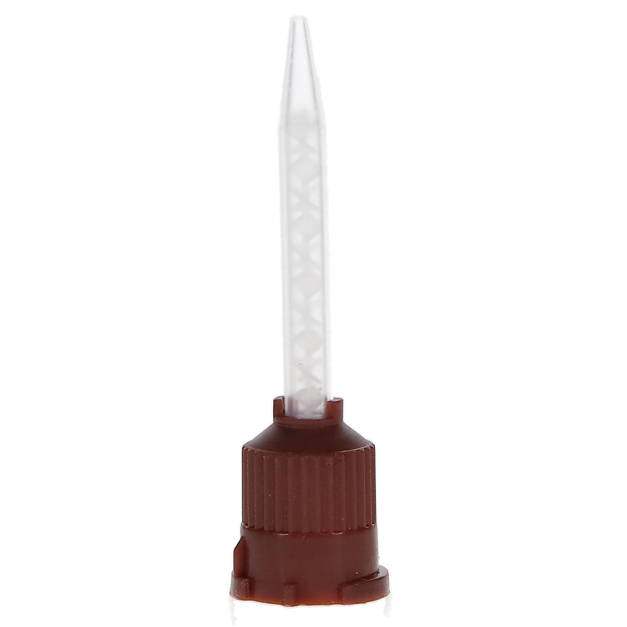 HSB 100613 Dental Mixing Tips for Temporary Cement - Uniform Blending, Reduces Waste, Durable & Precise Application (Brown, 25/Pk) - Perfect for Dental Offices, Crowns, Bridges & Temporary Restorations
