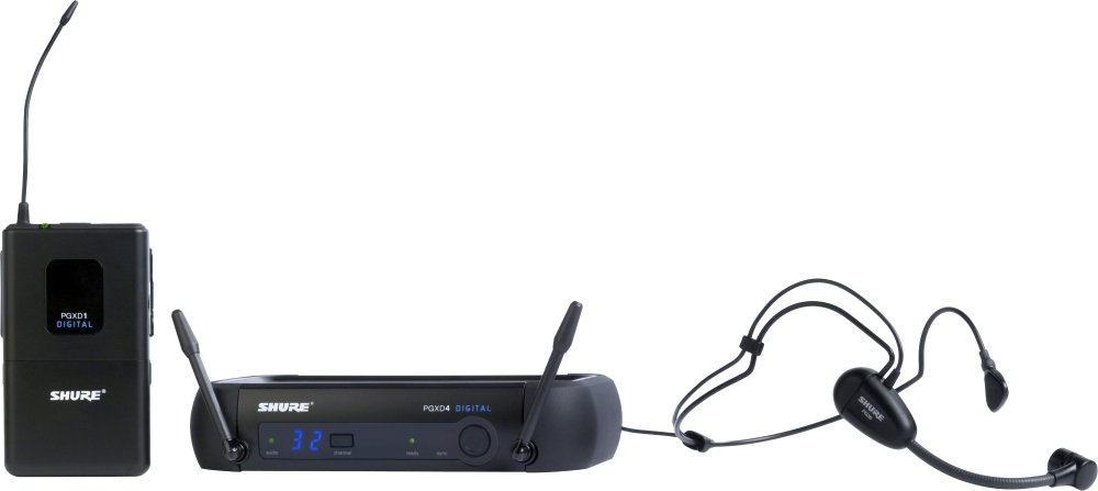 Shure PGXD14/PG30-X8 Professional Wireless Microphone System with PG30 Headset Mic - Ideal for Live Performances, Public Speaking & Studio Recording