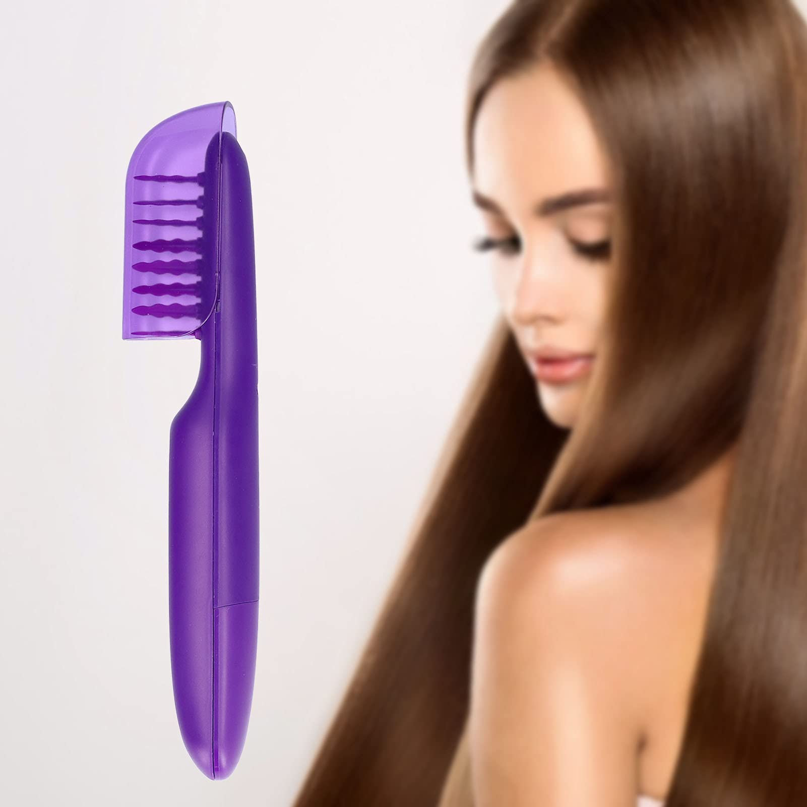 Professional Hair Straightener Comb - Durable Heat-Resistant Electric Hairbrush for Kids & Adults - Detangle & Smooth Hair - Perfect for Home, Travel & Salon Styling