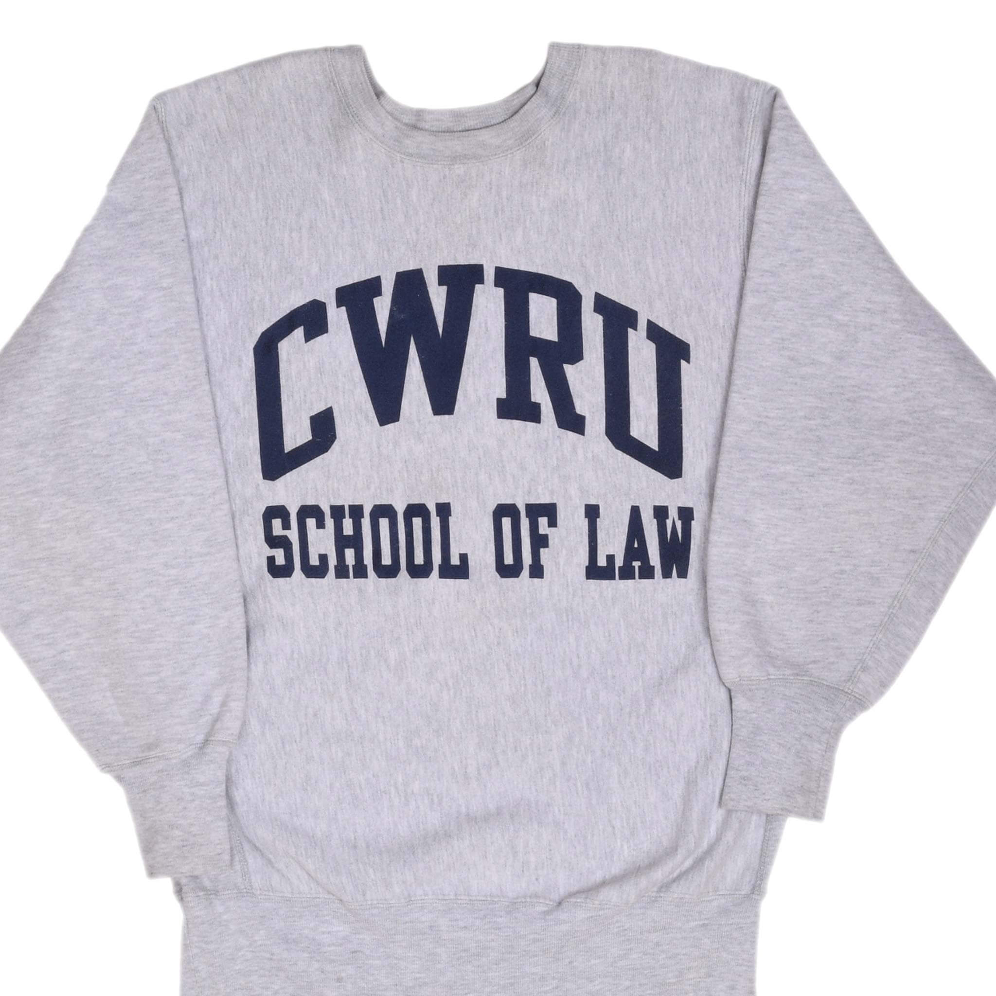 Vintage Champion Reverse Weave CWRU Law School Sweatshirt 1990s XL Made in USA - Retro College Apparel for Casual Wear & Street Style