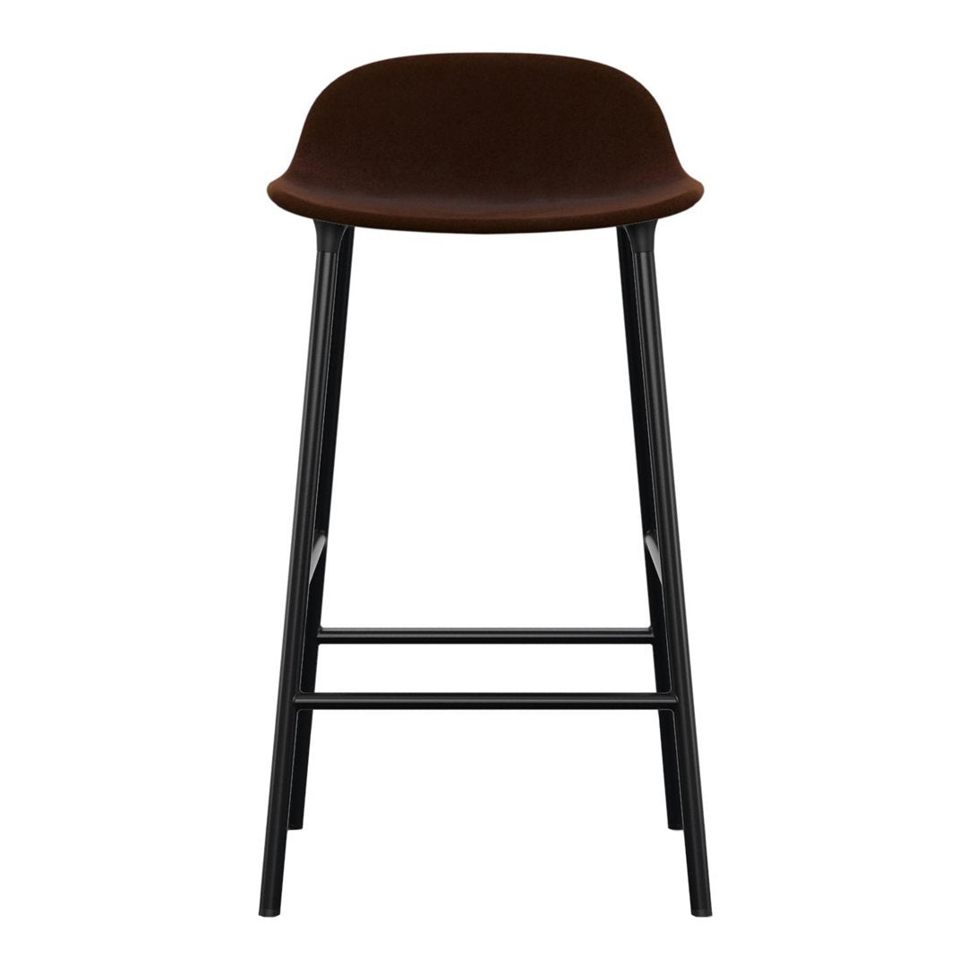 Modern Form Counter Stool with Sturdy Metal Legs & Comfortable Upholstered Seat - Perfect for Kitchen Islands, Breakfast Bars & Home Decor