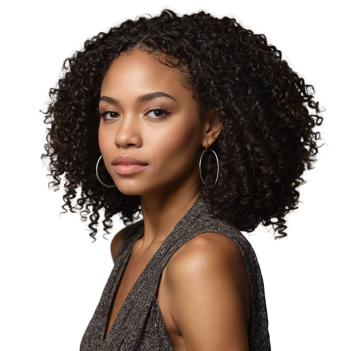 Kinky Curly Clip In 100% Human Hair Extensions - Natural Looking Voluminous Curly Hair Extensions for Women | Perfect for Parties, Weddings & Daily Styling