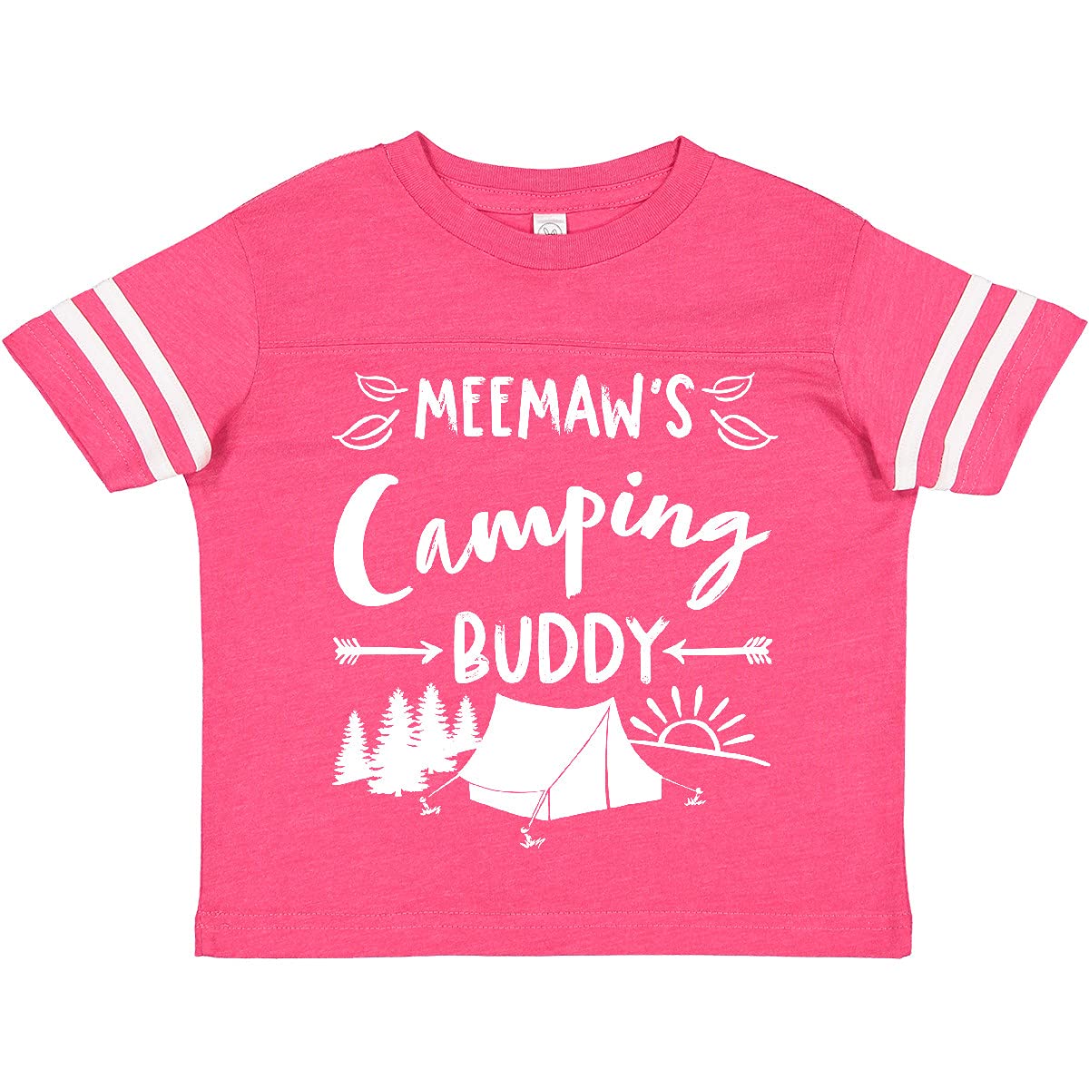 Inktastic Meemaws Camping Buddy Toddler T-Shirt - Cute Graphic Tee for Boys & Girls - Soft Cotton Kids Shirt for Outdoor Adventures, Family Camping Trips & Playdates
